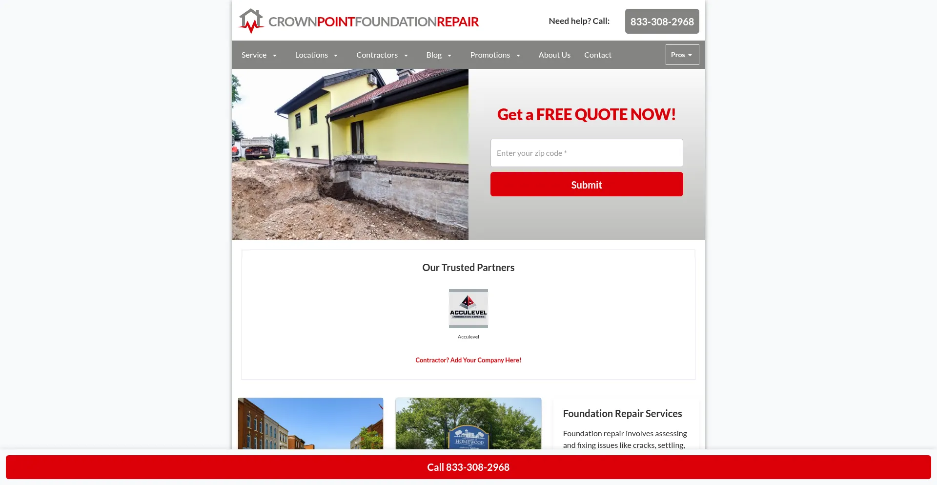 Crownpointfoundationrepairservice.com