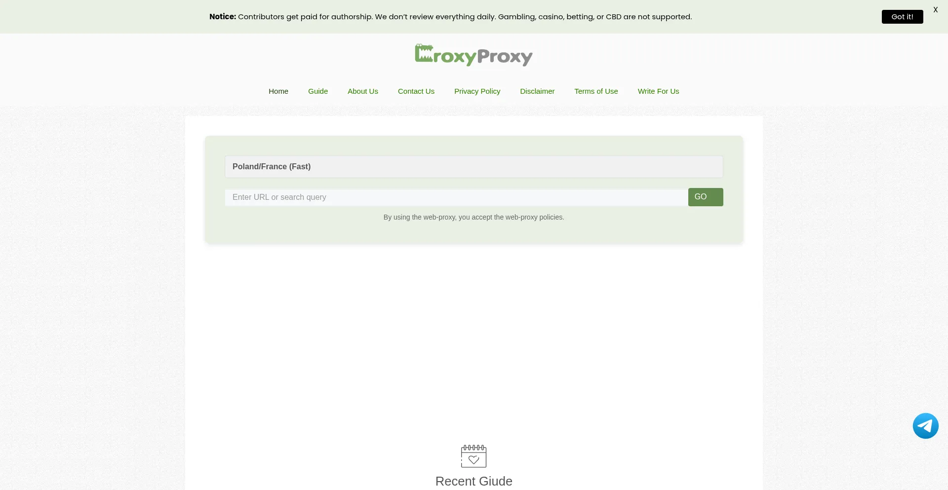Croxyproxy.com.in Screenshot