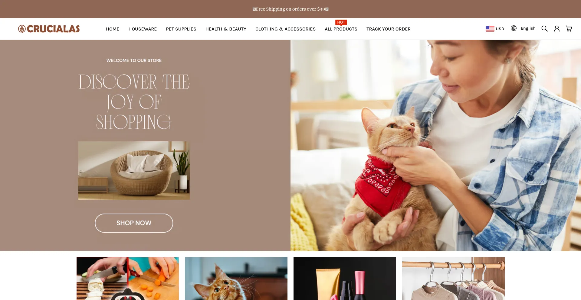 Website screenshot of Crucialas.com