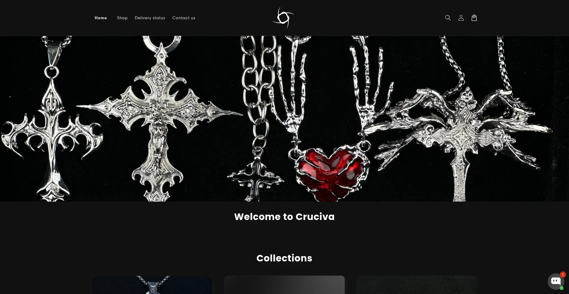 Website screenshot of Cruciva.com