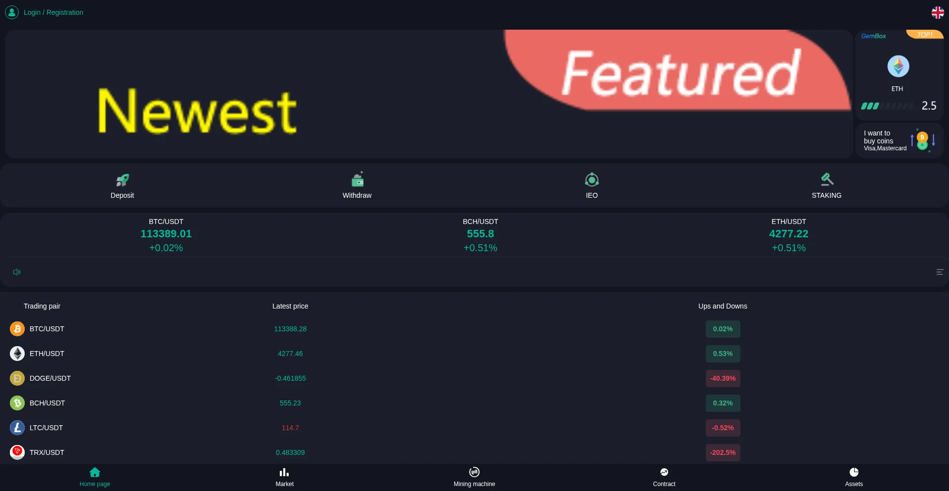 Website screenshot of Cryptalis.vip
