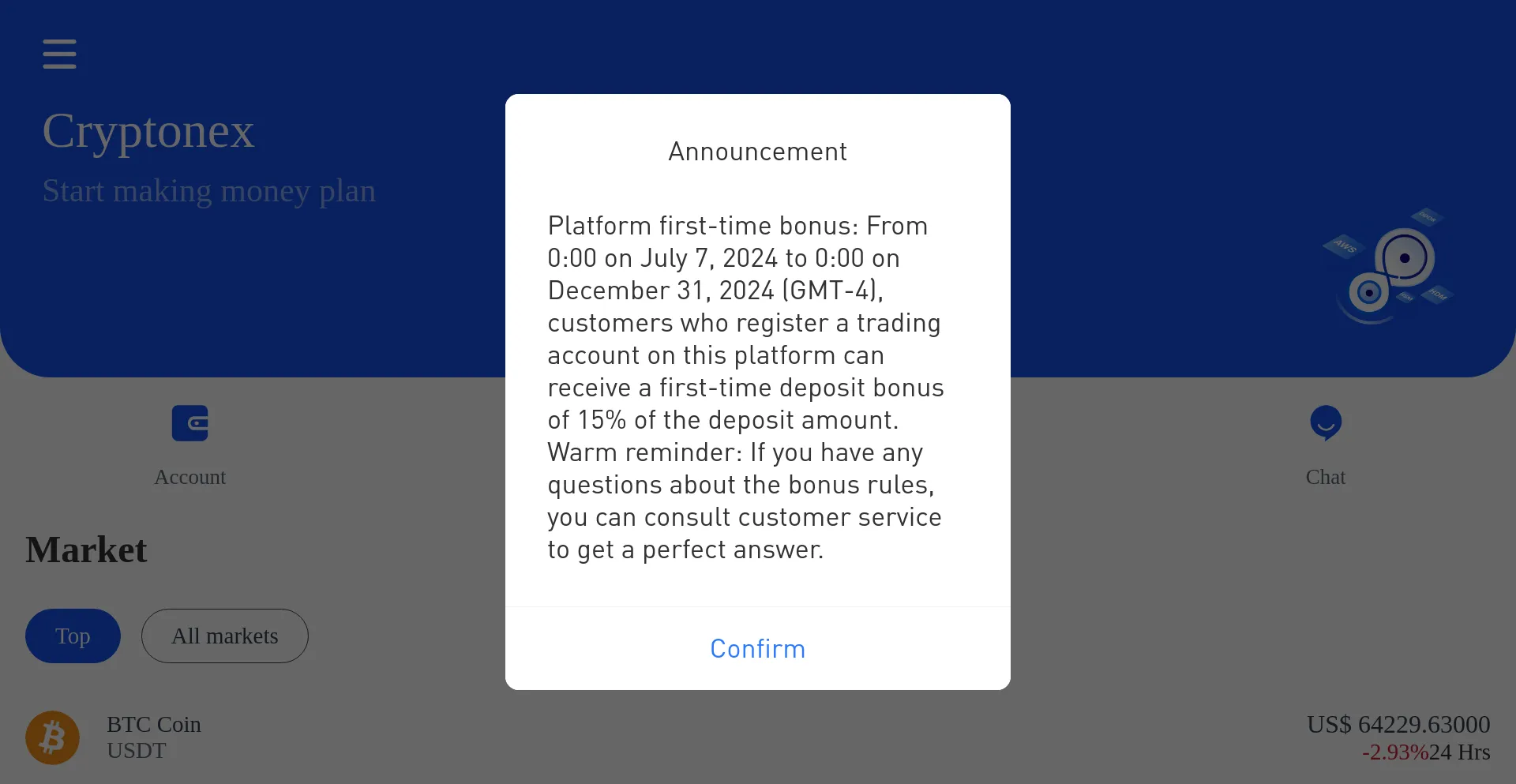 Website screenshot of Crypto-nefs.com