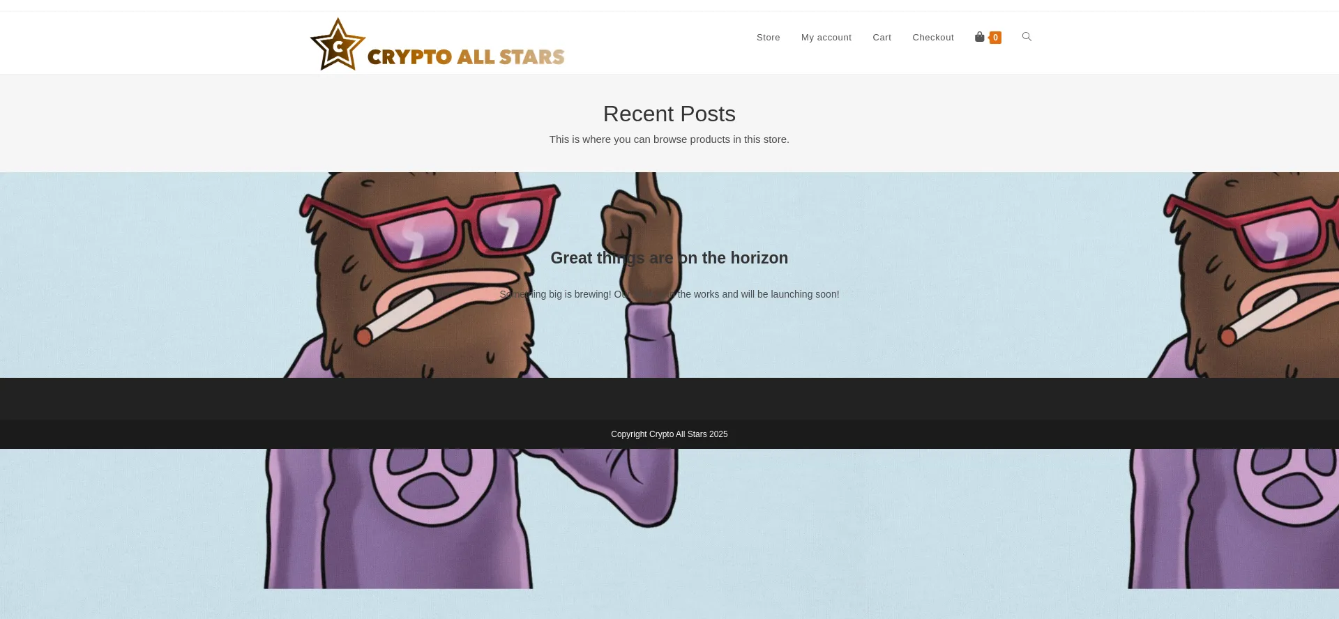Website screenshot of Cryptoallstars.shop