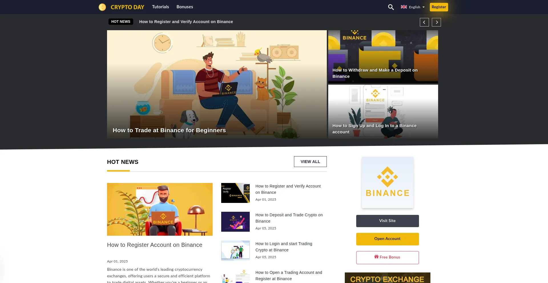 Cryptodayz.com Screenshot