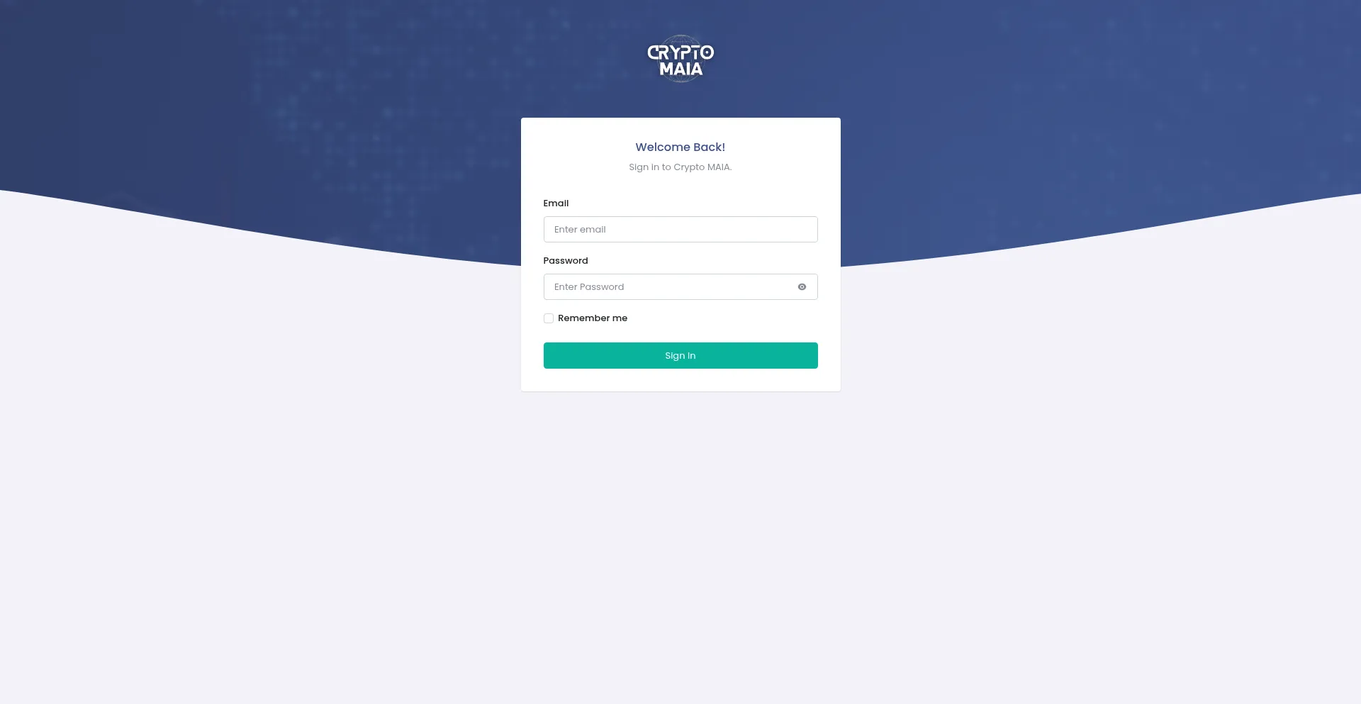 Website screenshot of Cryptomaia.com