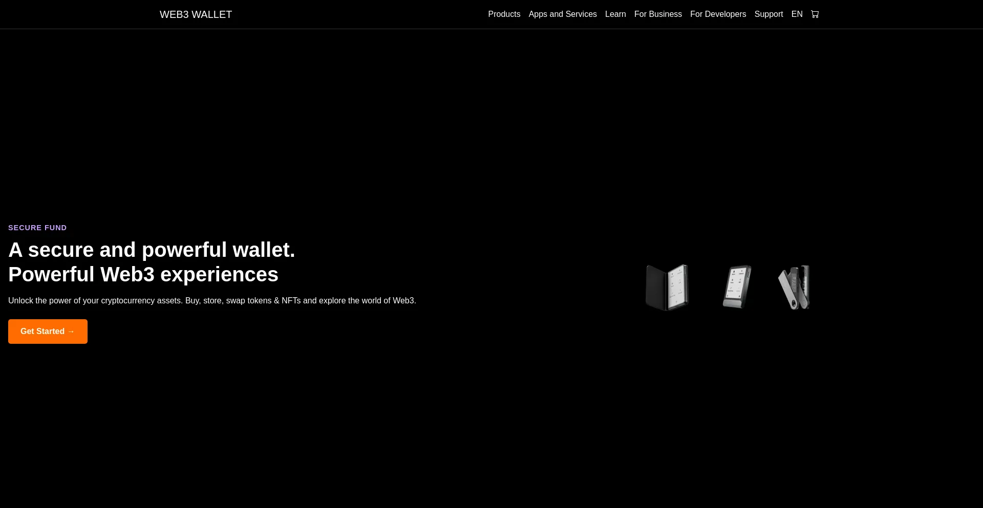 Website screenshot of Cryptoweb3ledgers.com