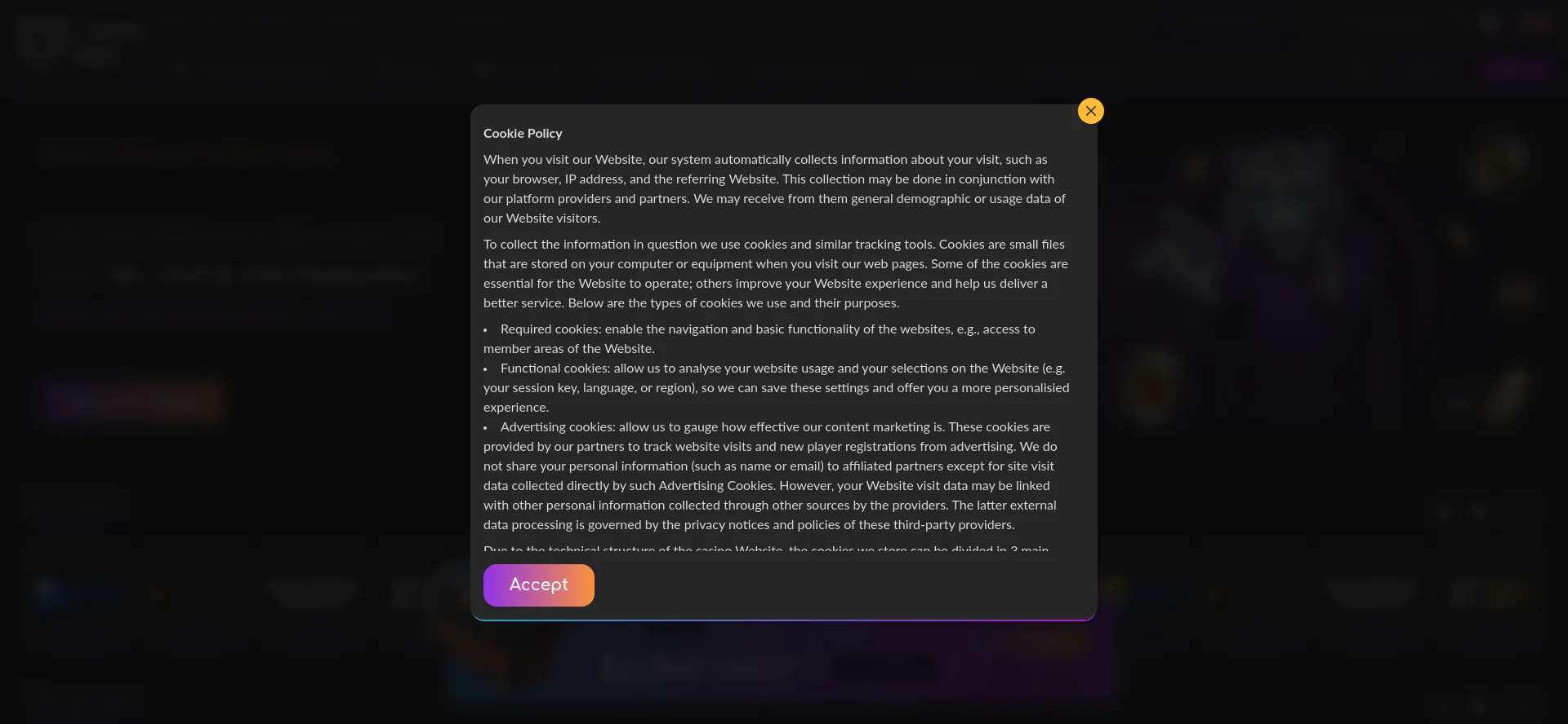 Website screenshot of Cryptowild.com