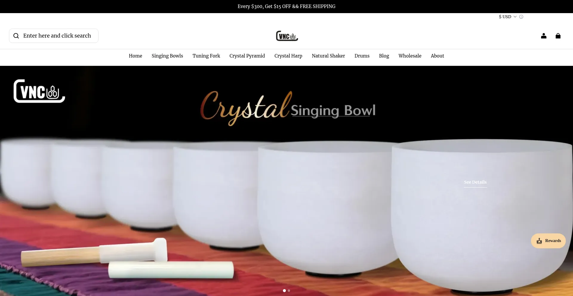 Website screenshot of Crystalcvnc.com