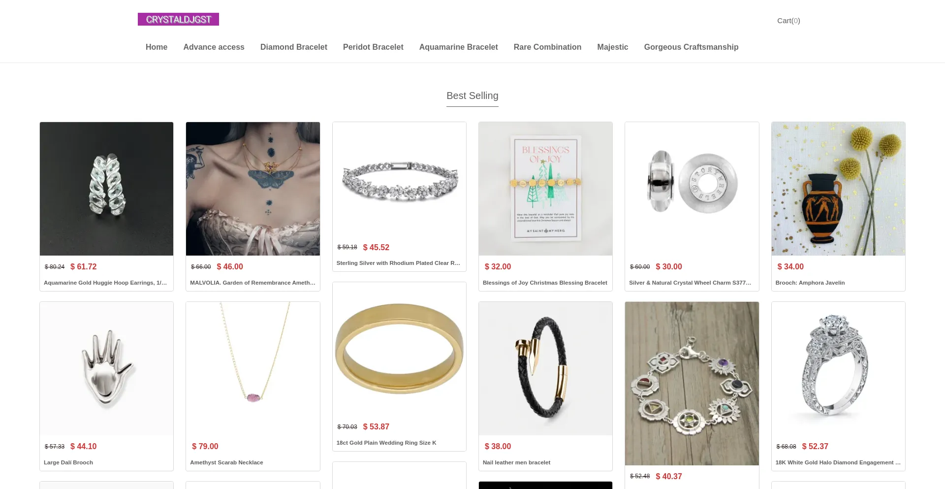 Website screenshot of Crystaldjgstd.shop