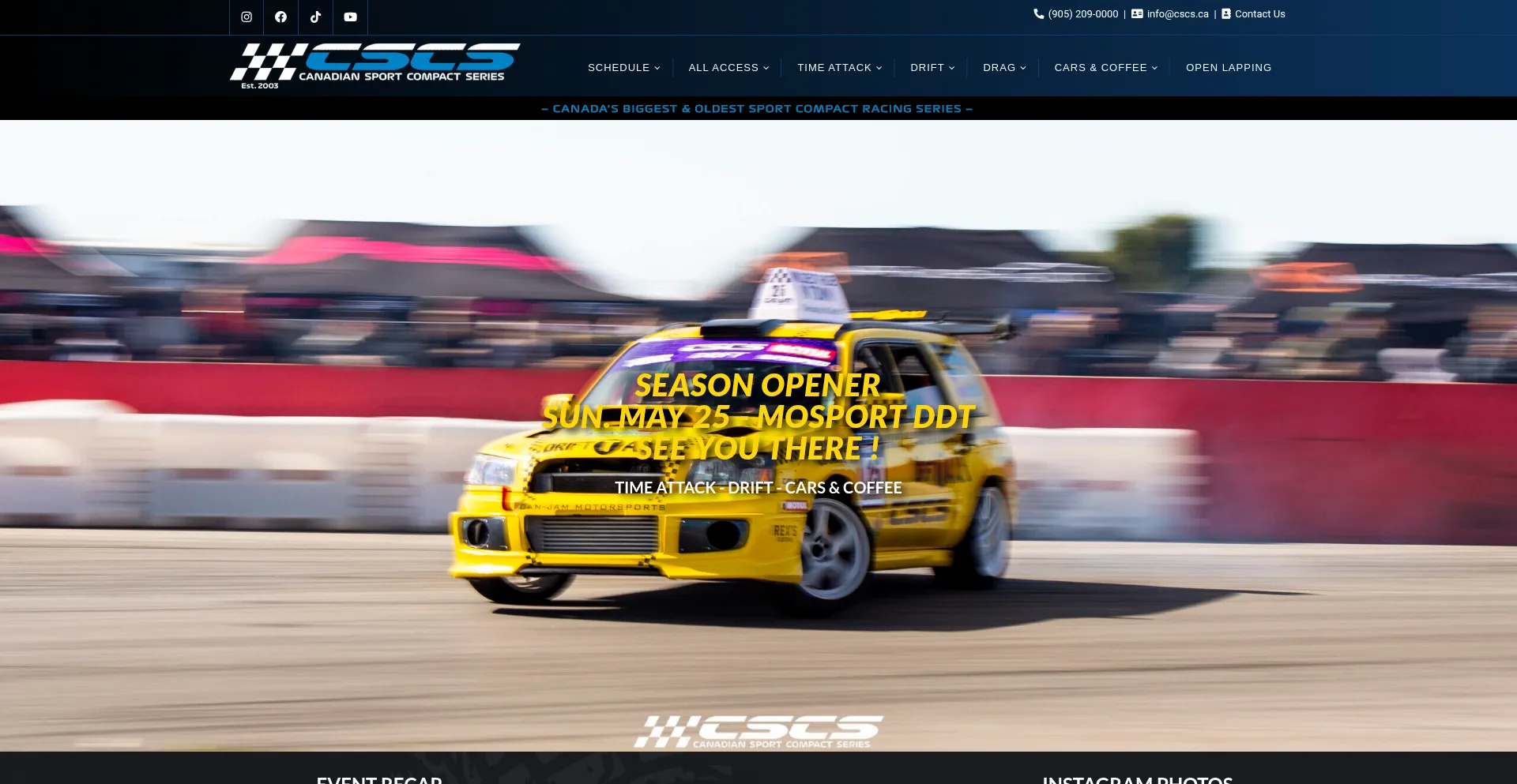 Website screenshot of Cscs.ca