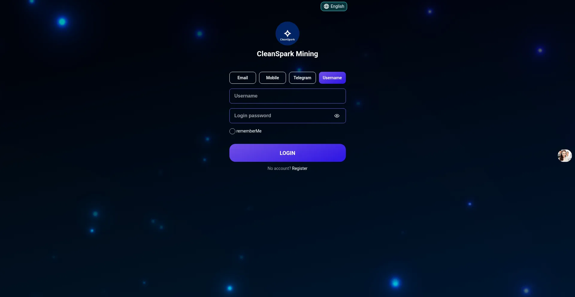 Website screenshot of Csminings.vip