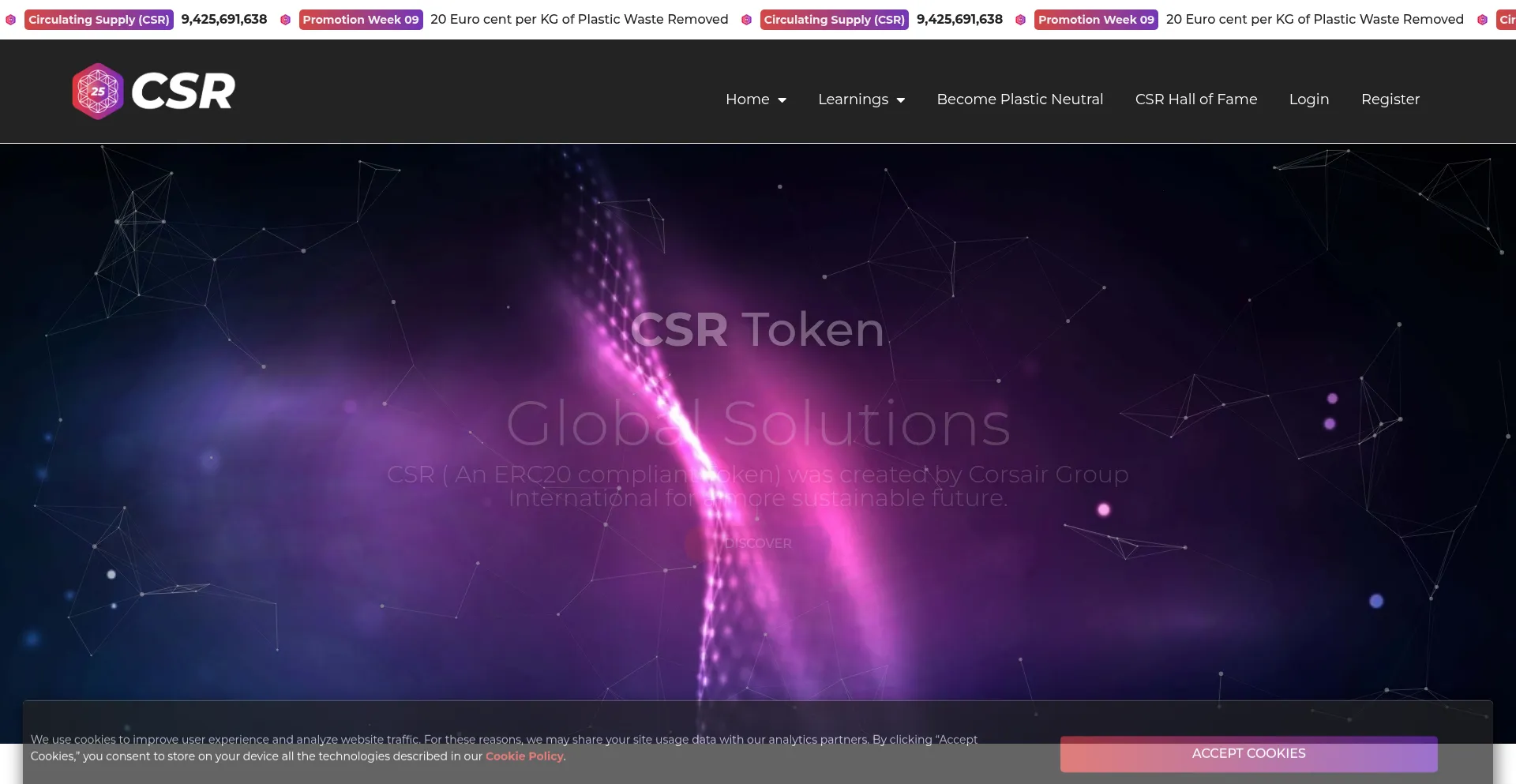 Website screenshot of Csrnow.com
