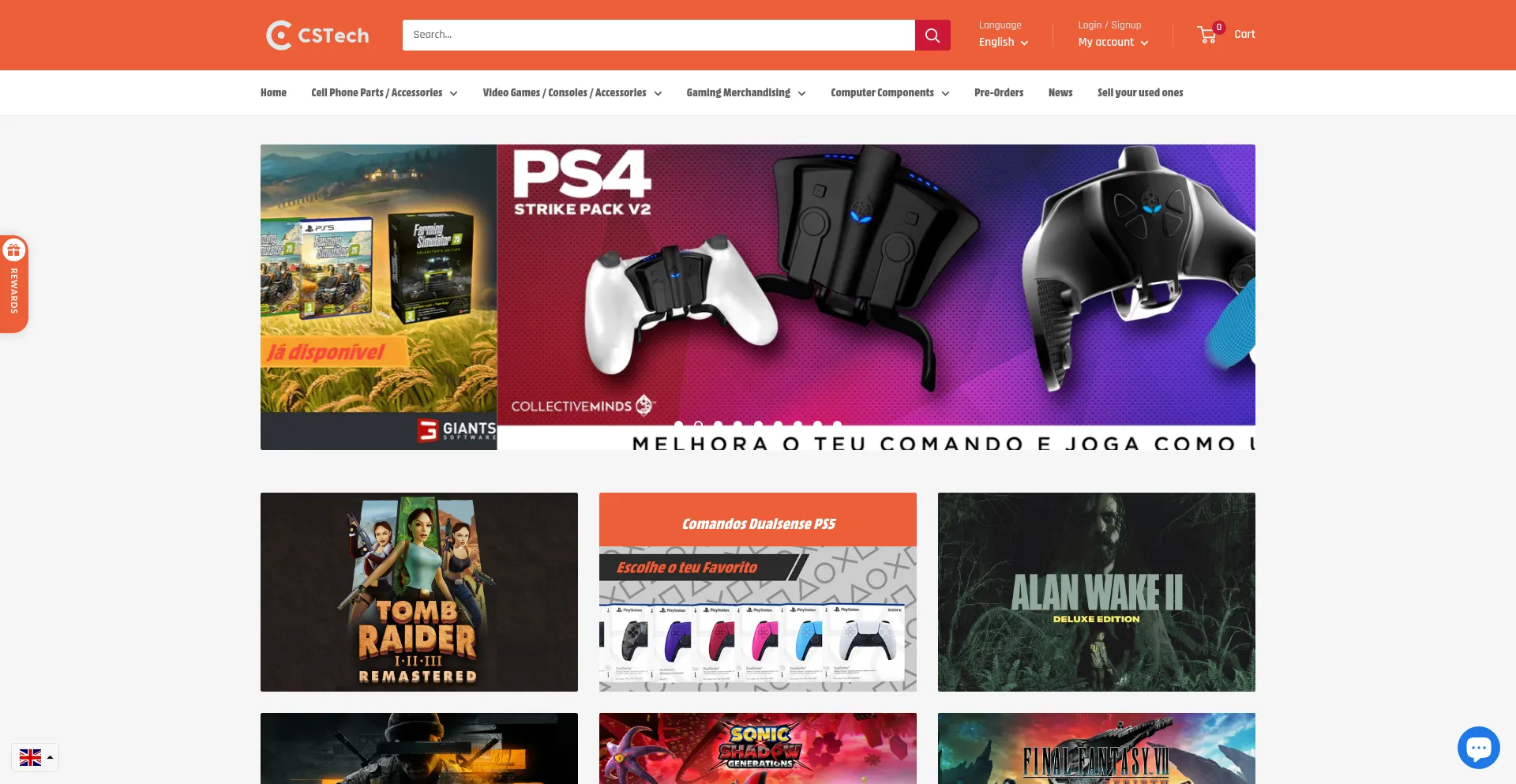 Website screenshot of Cstech.store