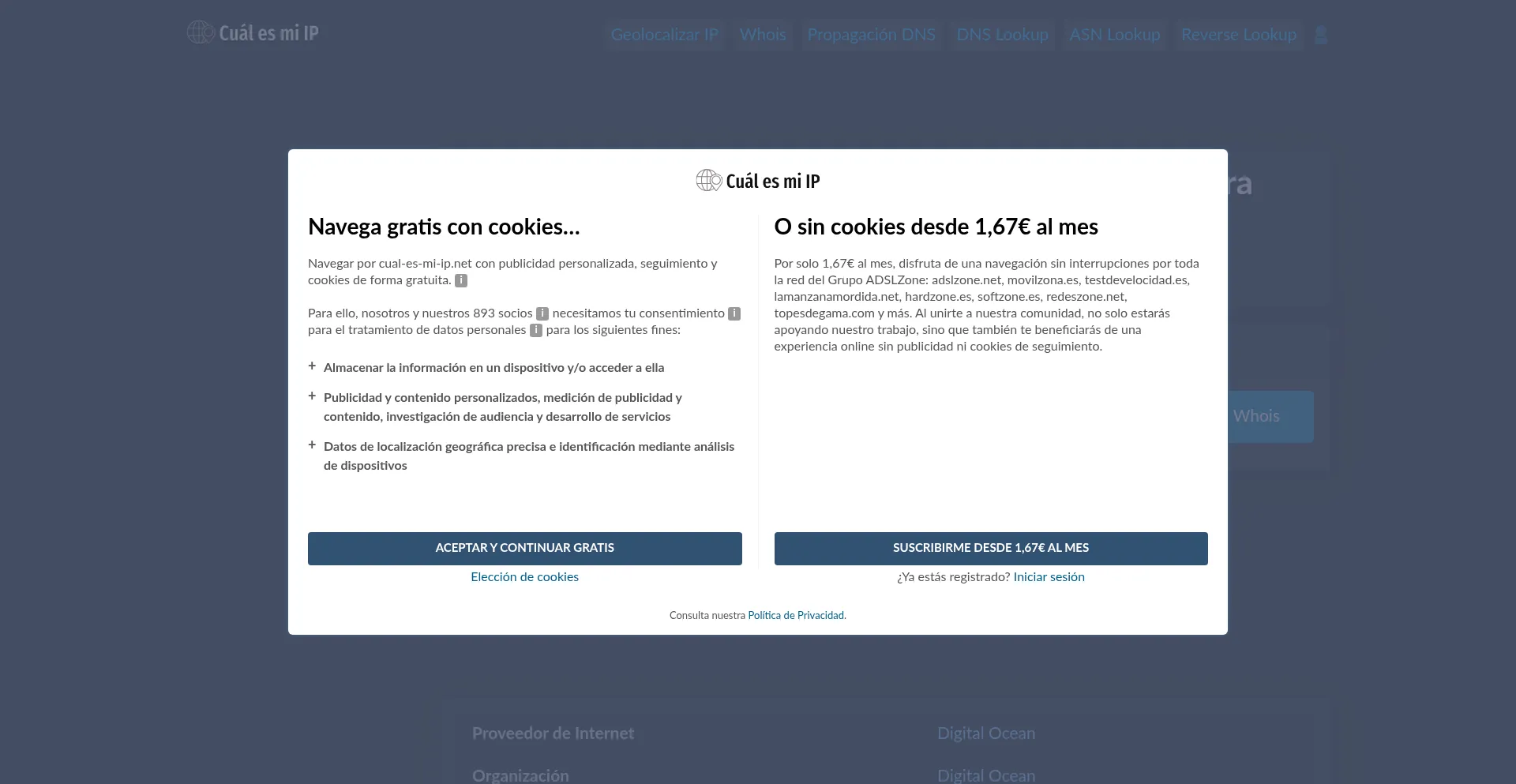 Cual-es-mi-ip.net Screenshot