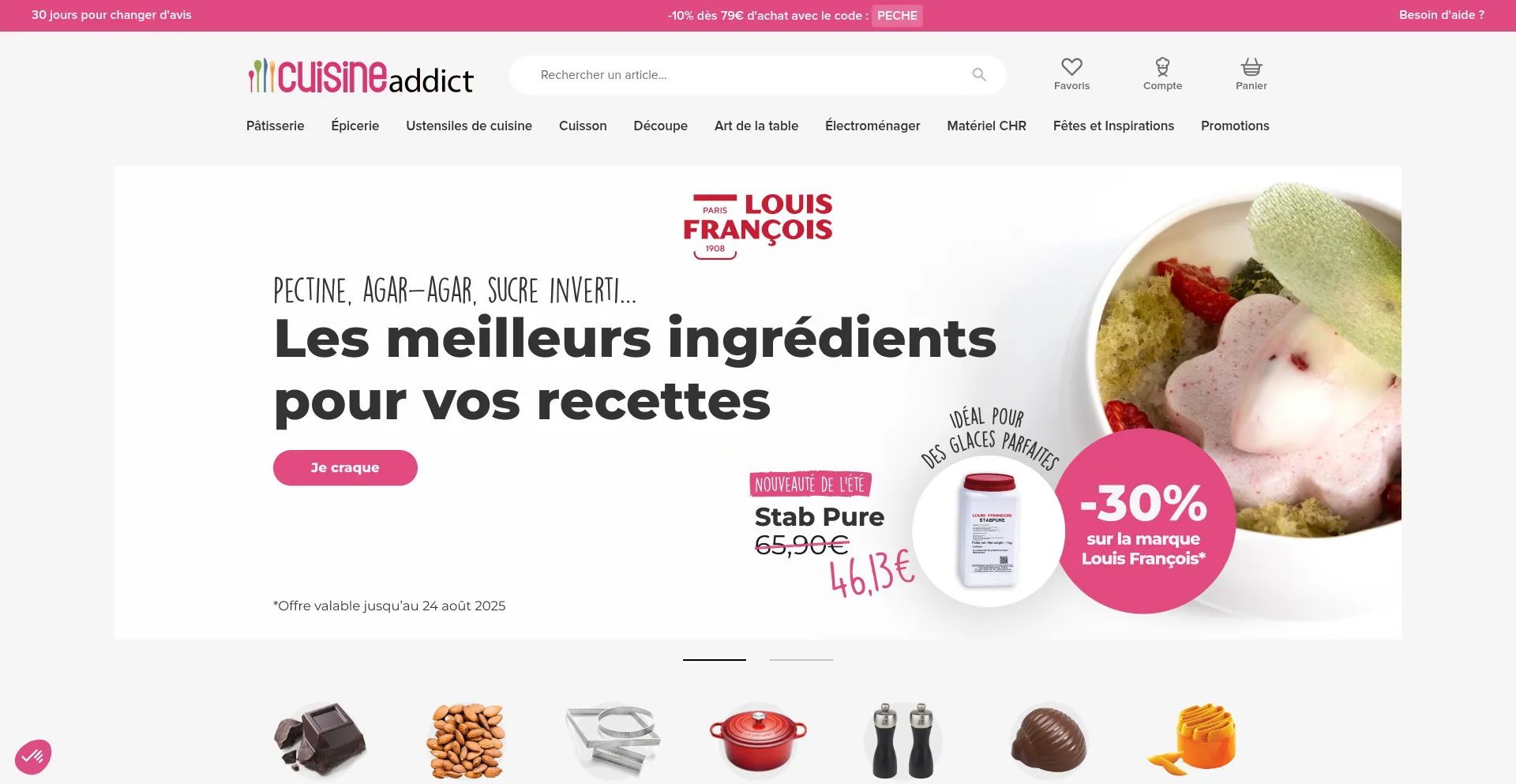 Cuisineaddict.com Screenshot