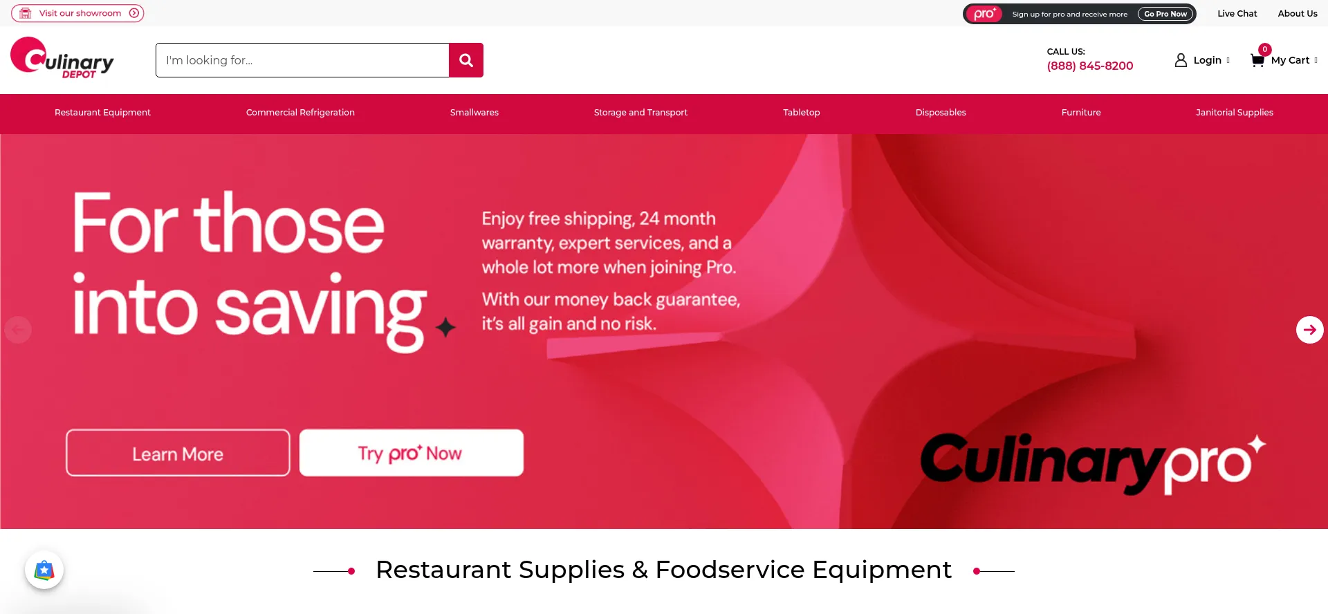 Culinarydepotinc.com Screenshot