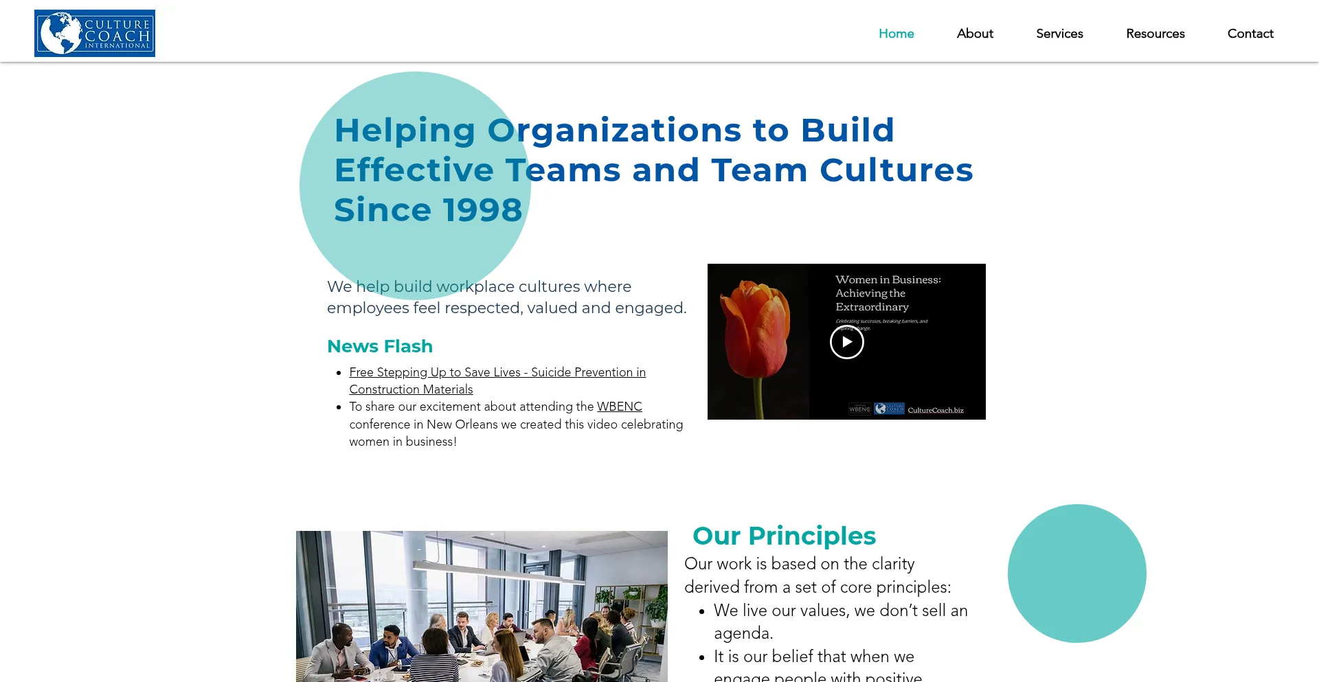 Culturecoach.biz Screenshot