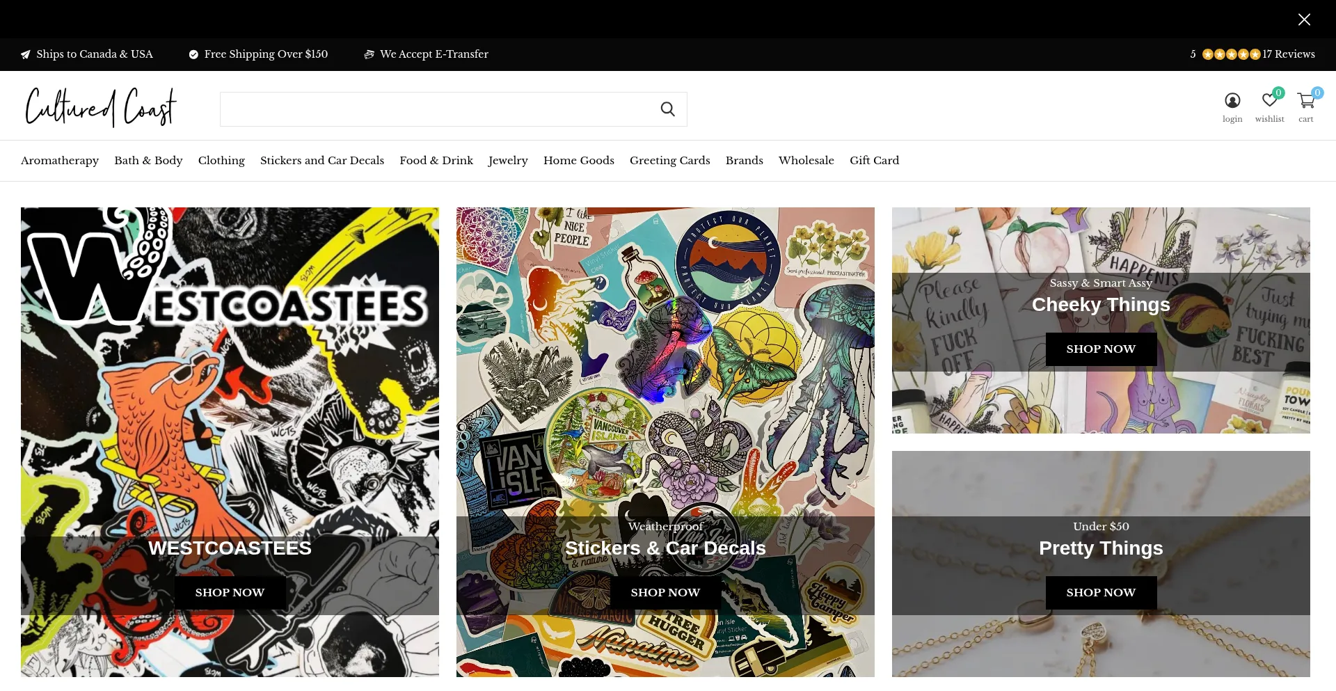 Website screenshot of Culturedcoast.com