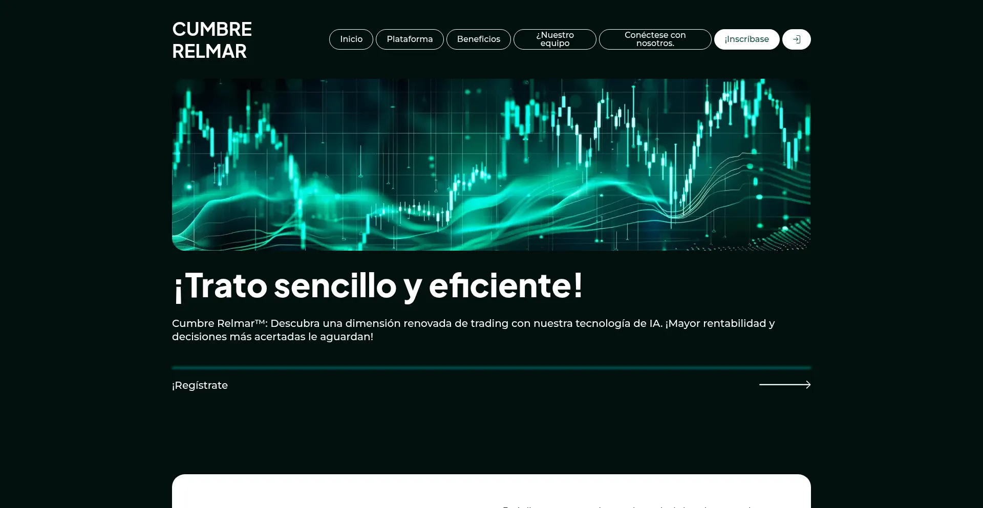 Website screenshot of Cumbre-relmar.com