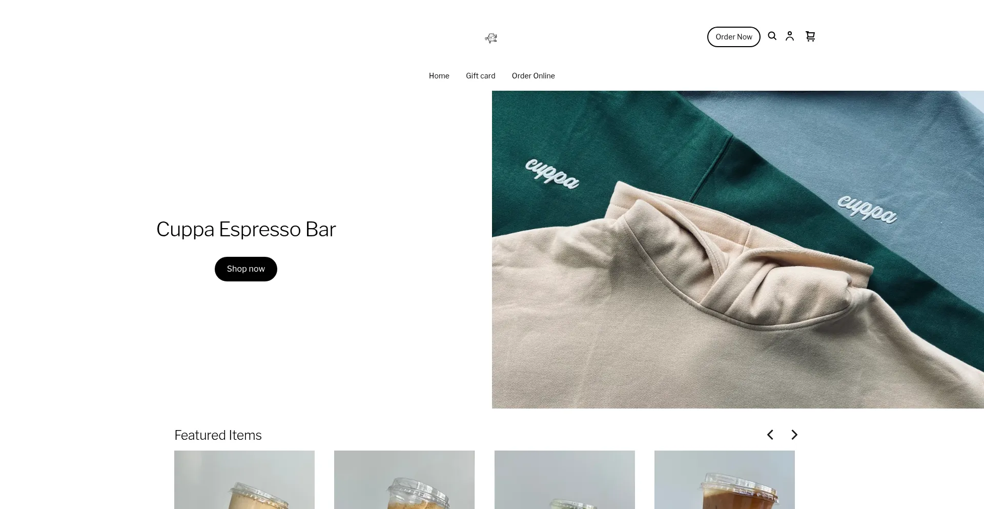 Cuppaespressobartx.com Screenshot