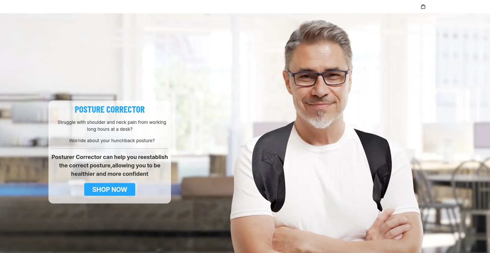 Website screenshot of Curetheback.com