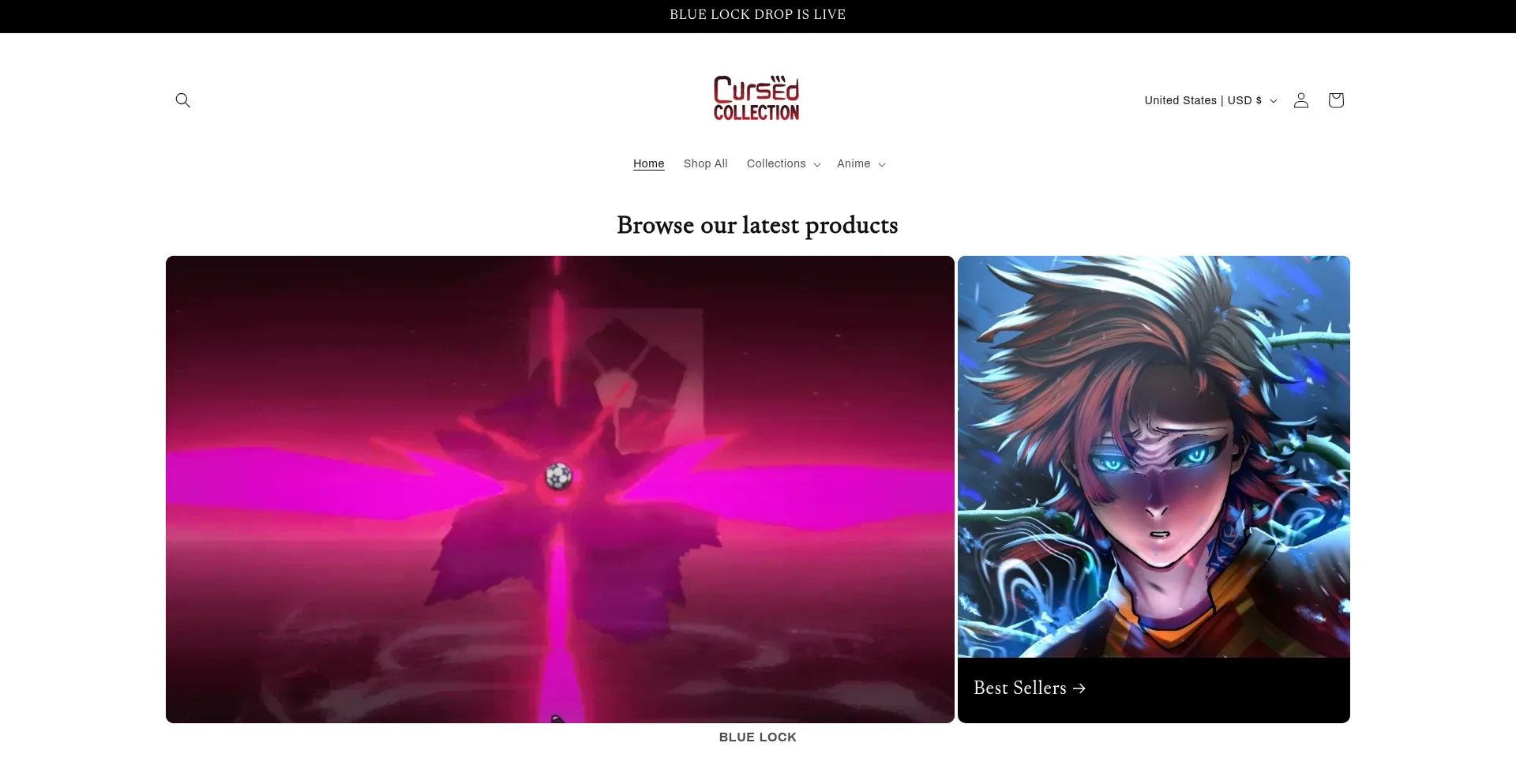 Cursedcollection.com Screenshot