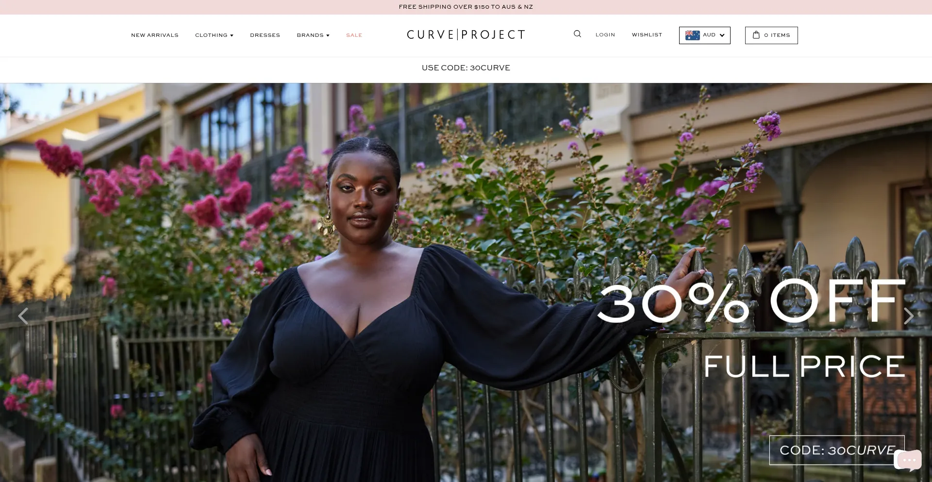 Website screenshot of Curveproject.com.au