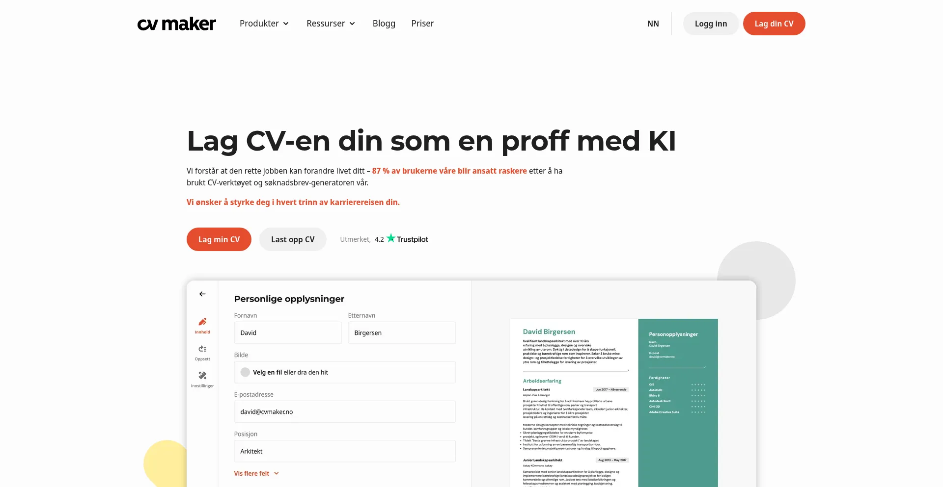 Cvmaker.no