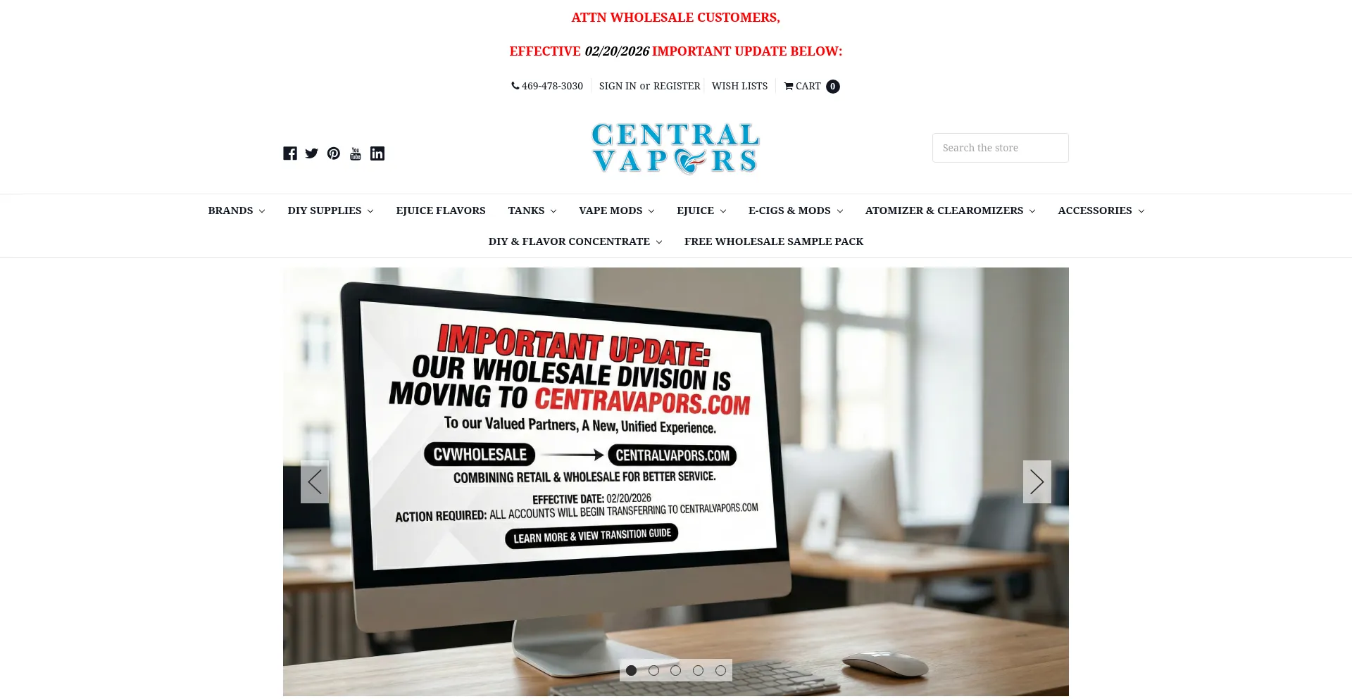 Cvwholesalejuice.com