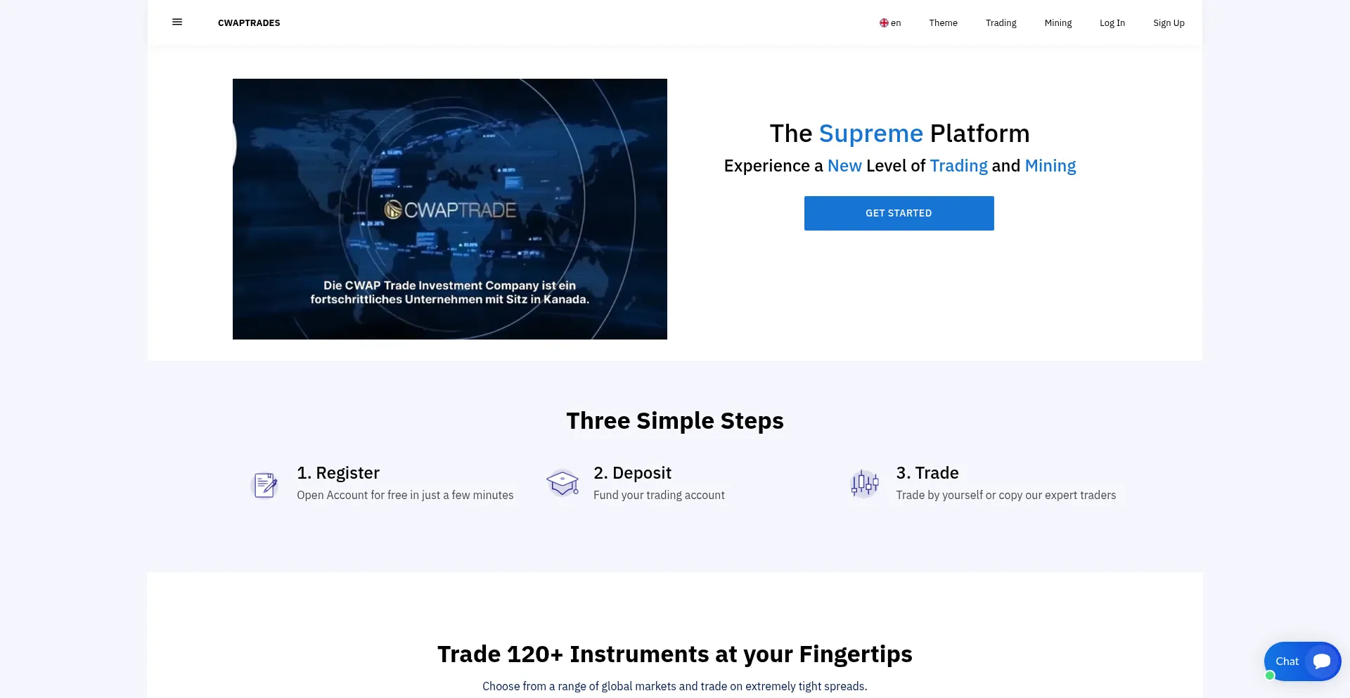 Cwaptrades.com Screenshot