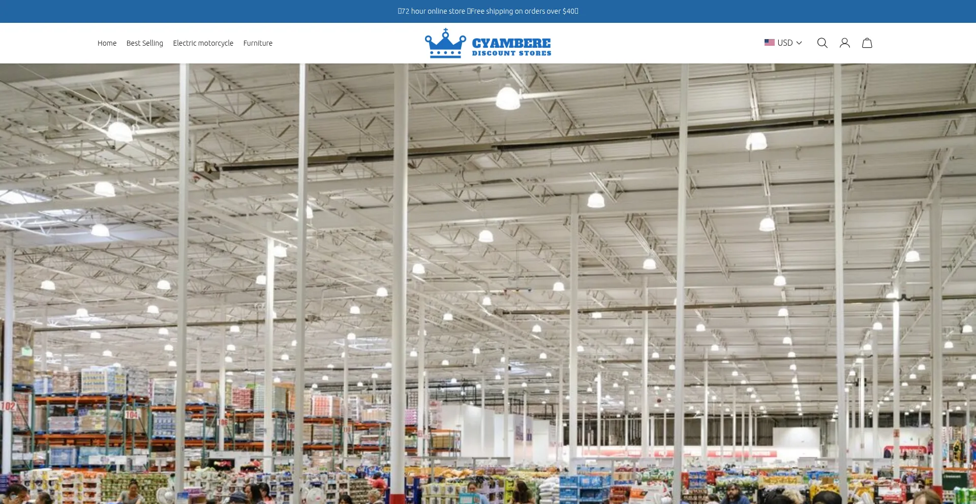 Website screenshot of Cyambere.com