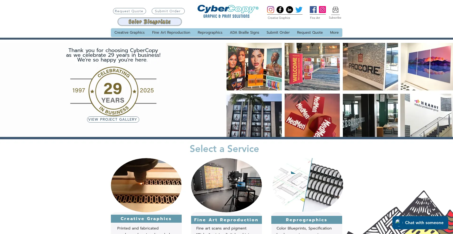 Website screenshot of Cybercopyusa.com