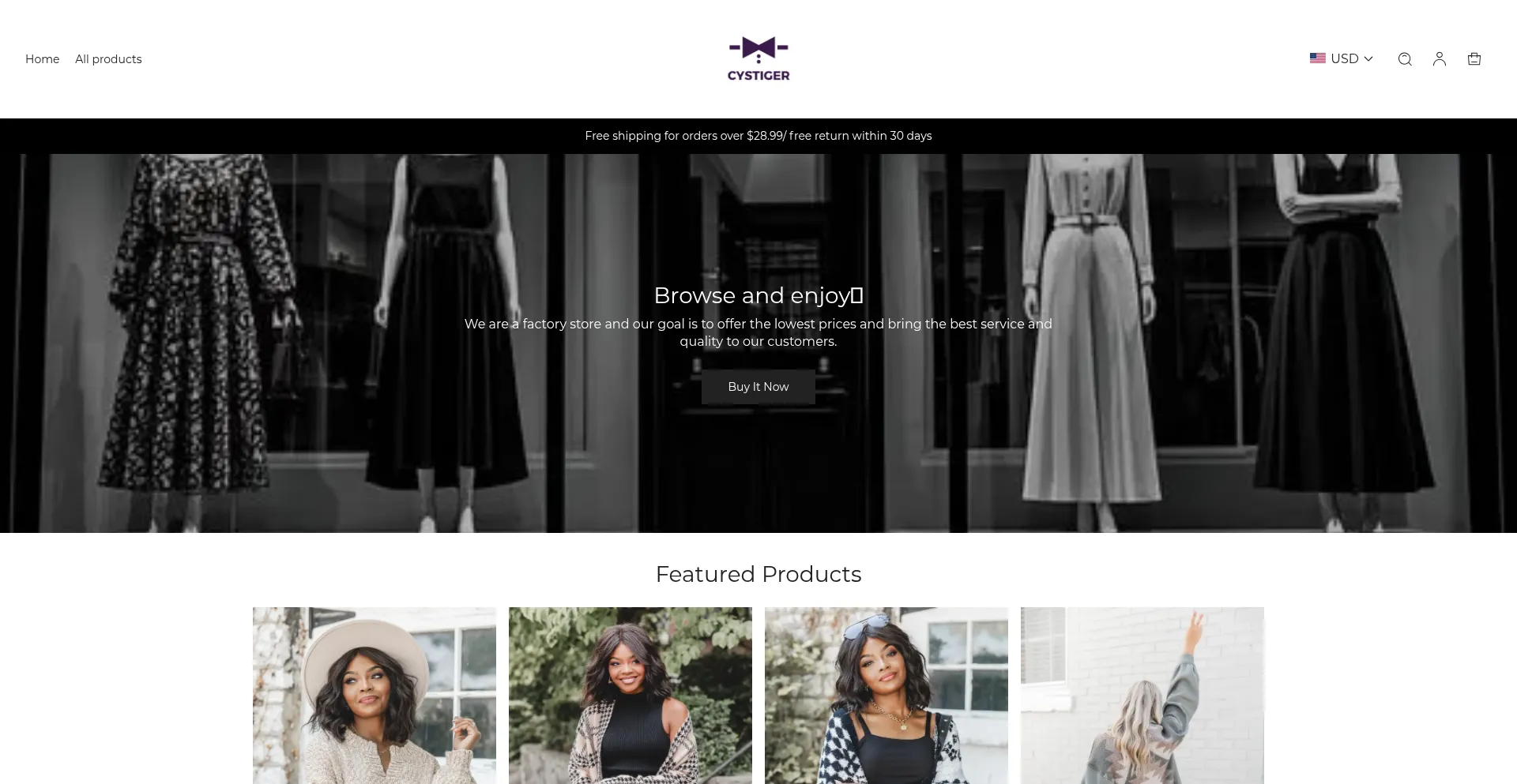 Website screenshot of Cystiger.com