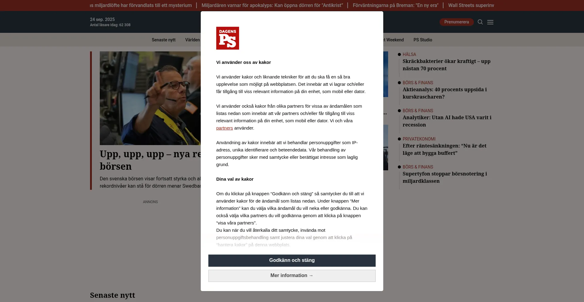 Dagensps.se Screenshot
