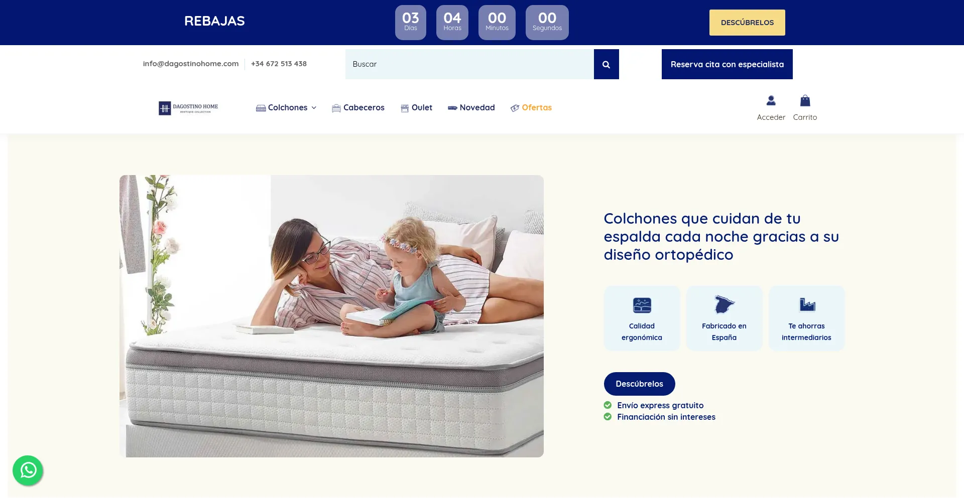 Dagostinohome.com Screenshot