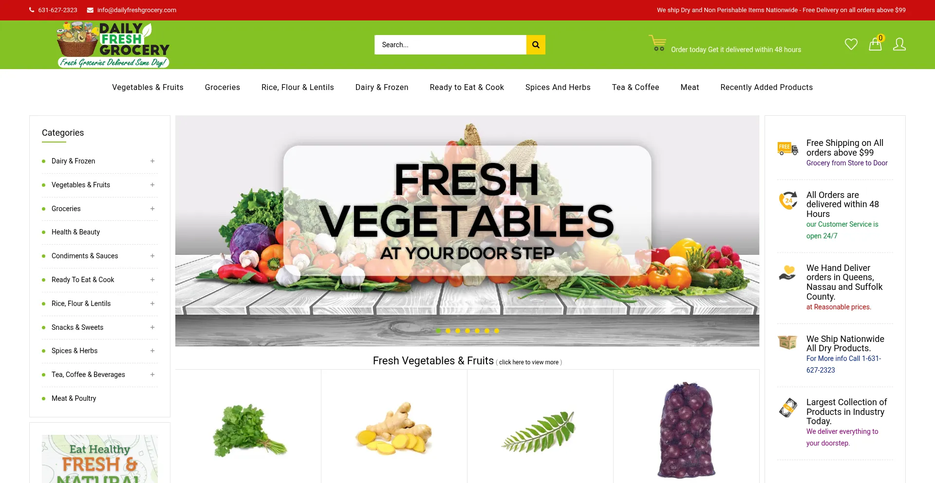 Dailyfreshgrocery.com Screenshot