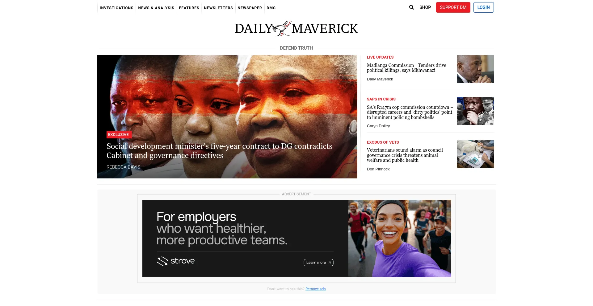 Is Dailymaverick.co.za Safe?