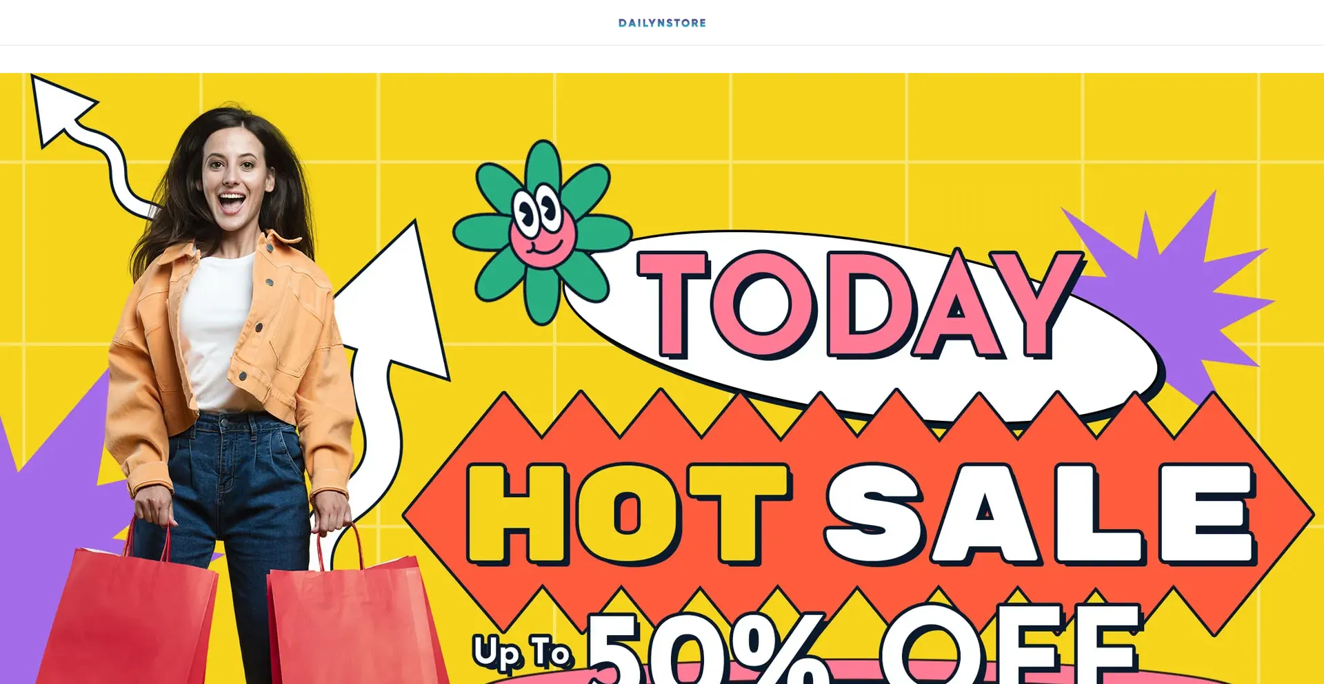Website screenshot of Dailynstore.com