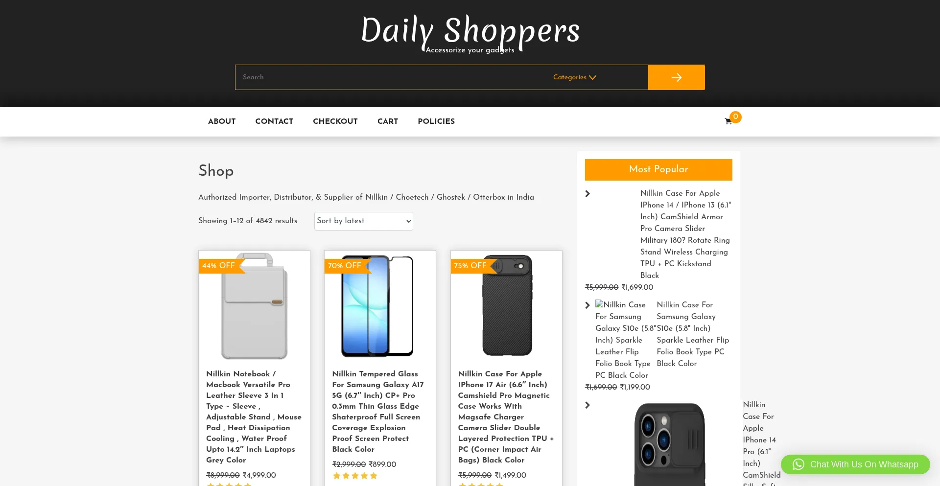 Dailyshoppers.co.in Screenshot