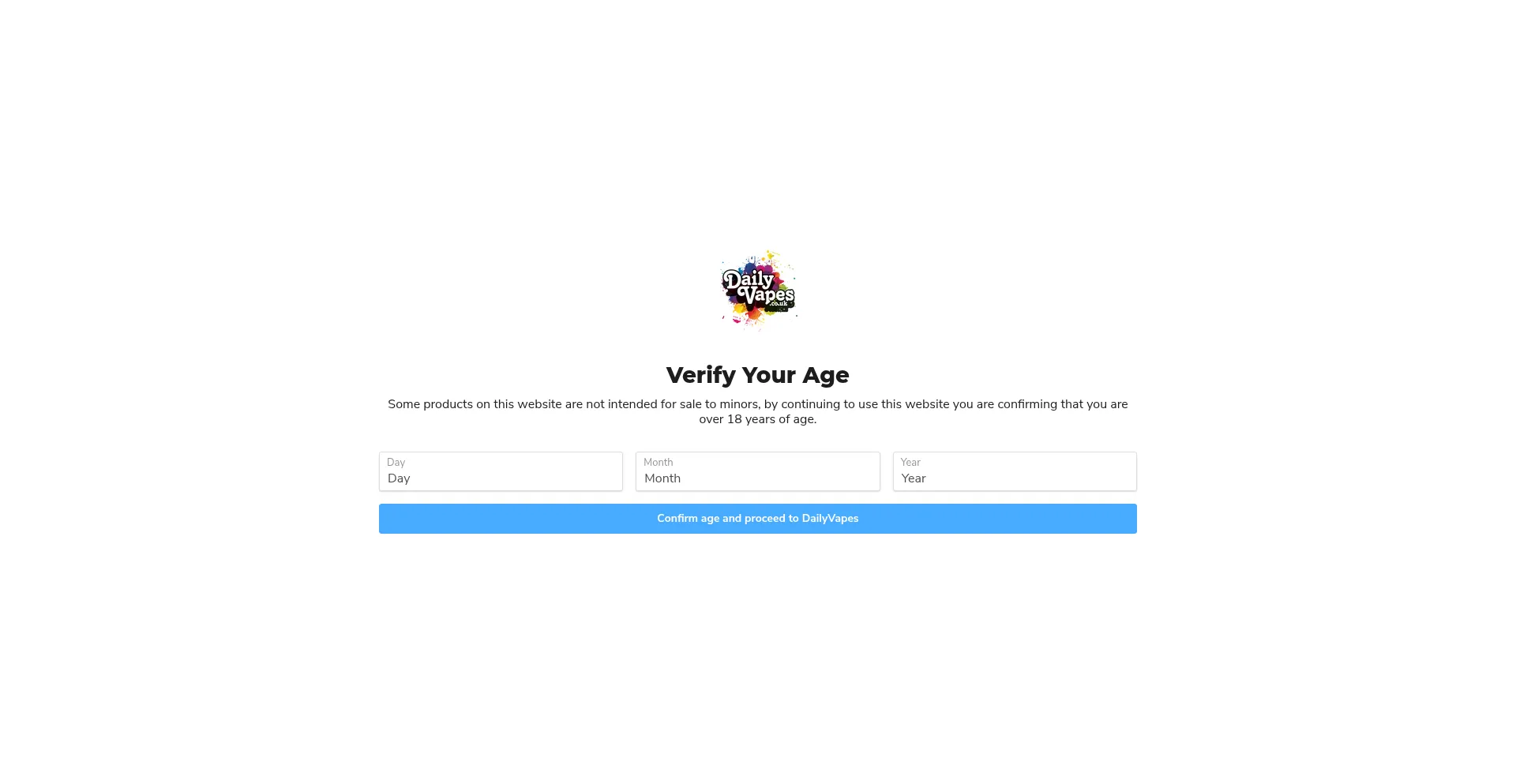 Dailyvapes.co.uk Screenshot