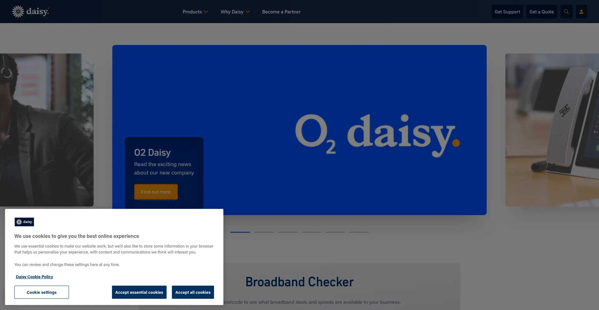 Daisycomms.co.uk Screenshot