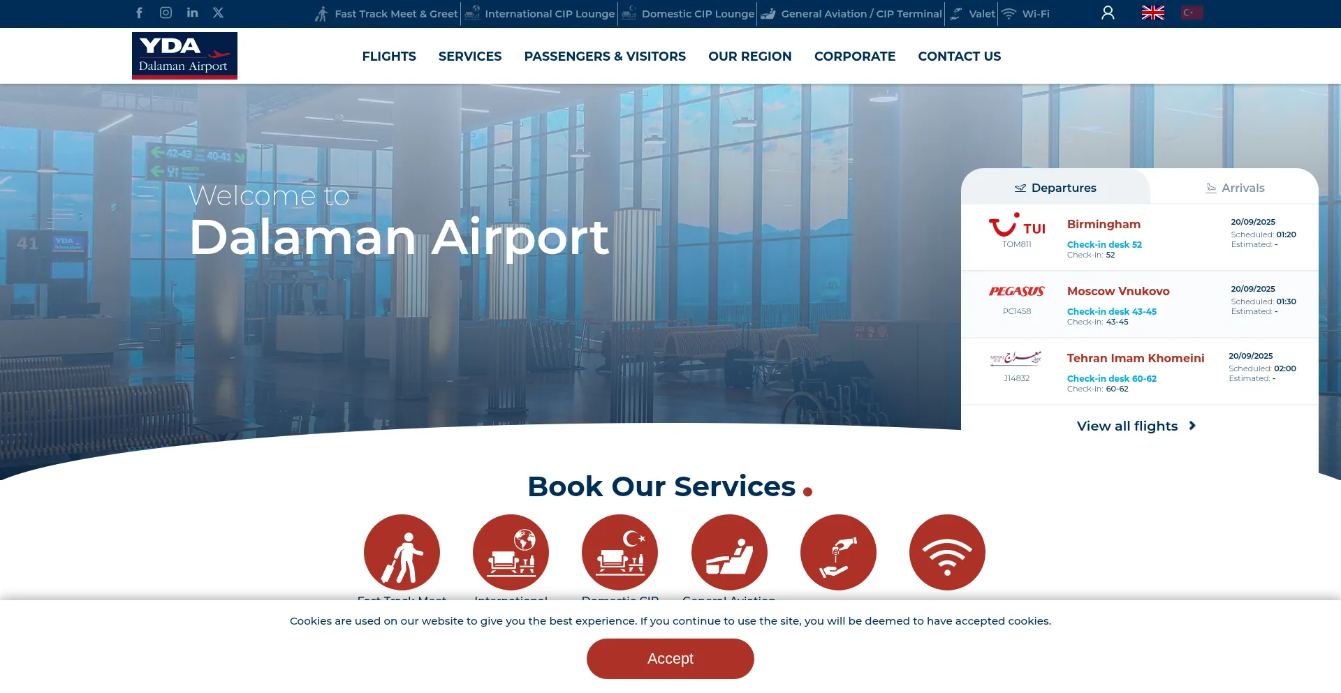 Dalamanairport.aero Screenshot