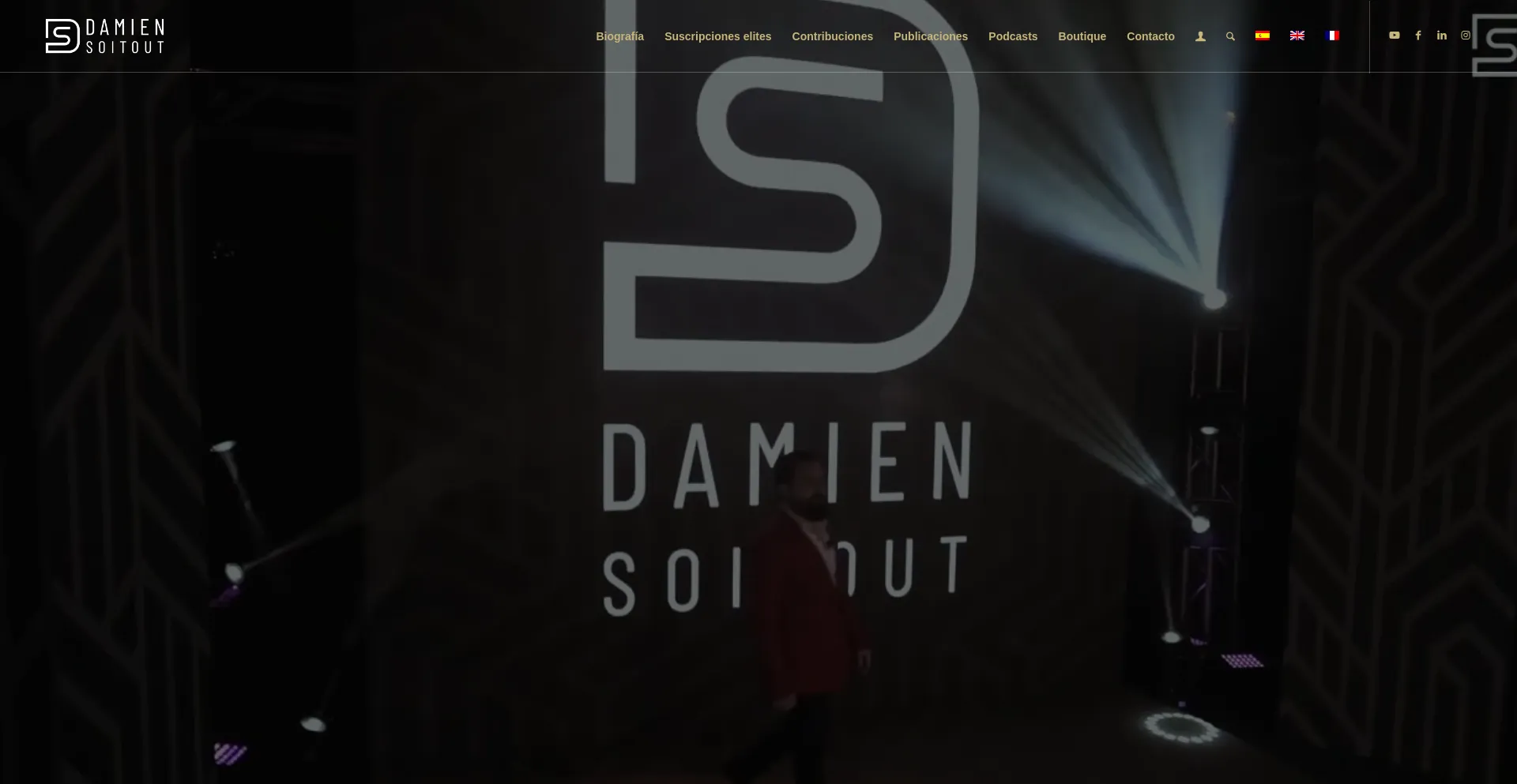Website screenshot of Damiensoitout.com