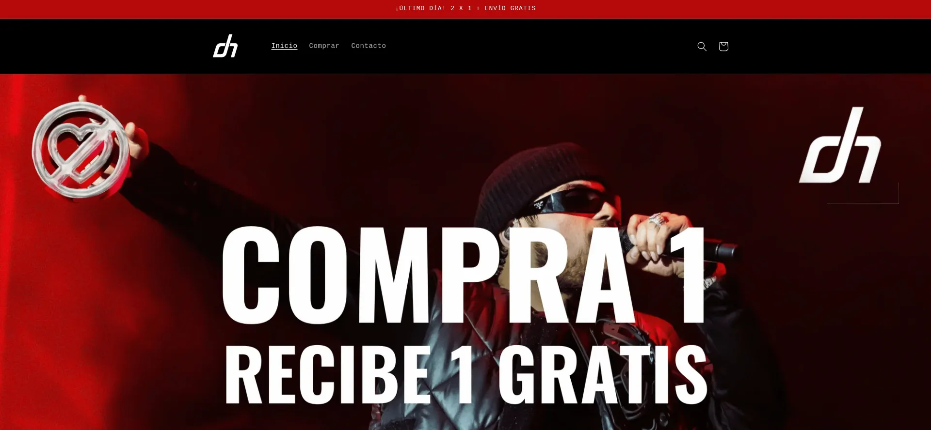 Website screenshot of Dandyhats.com.mx