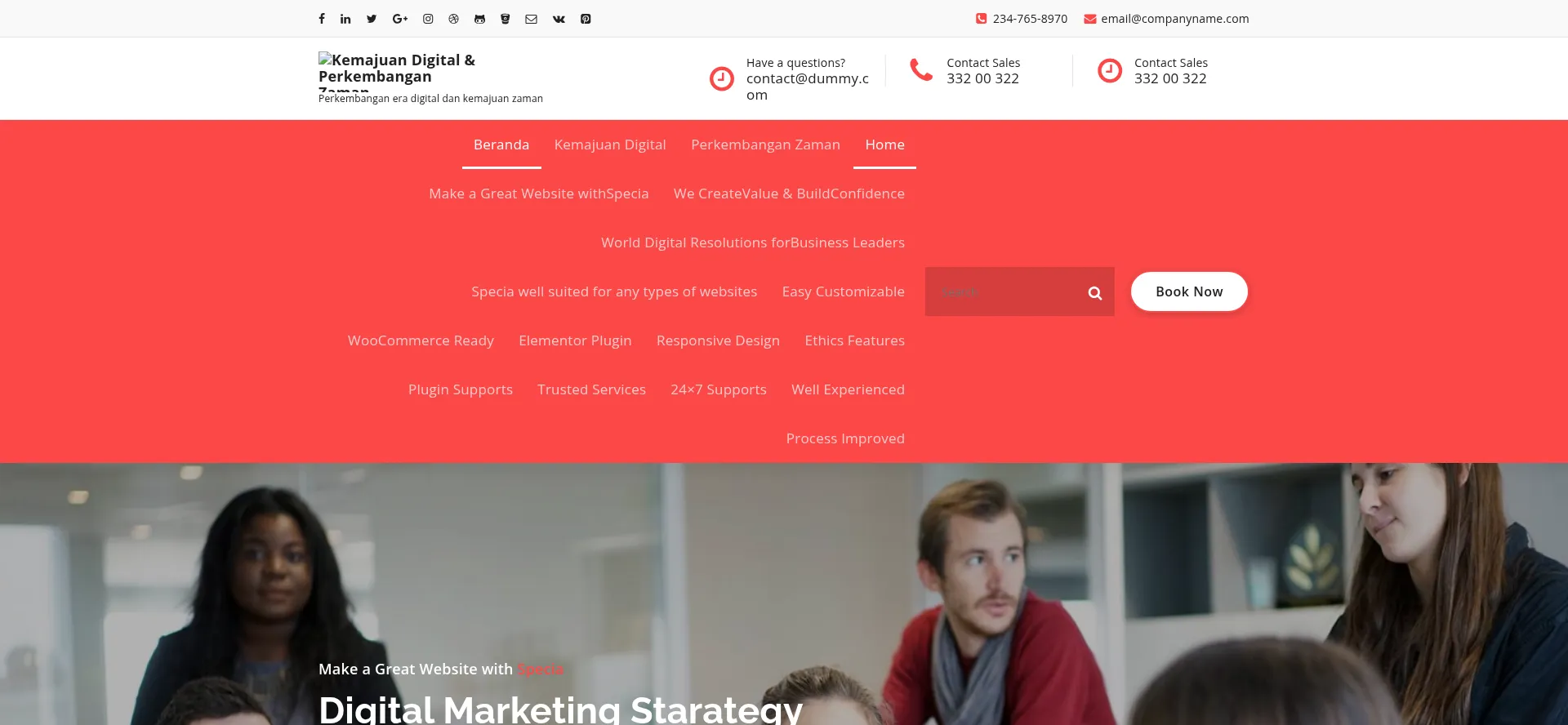 Website screenshot of Dangermedia.org