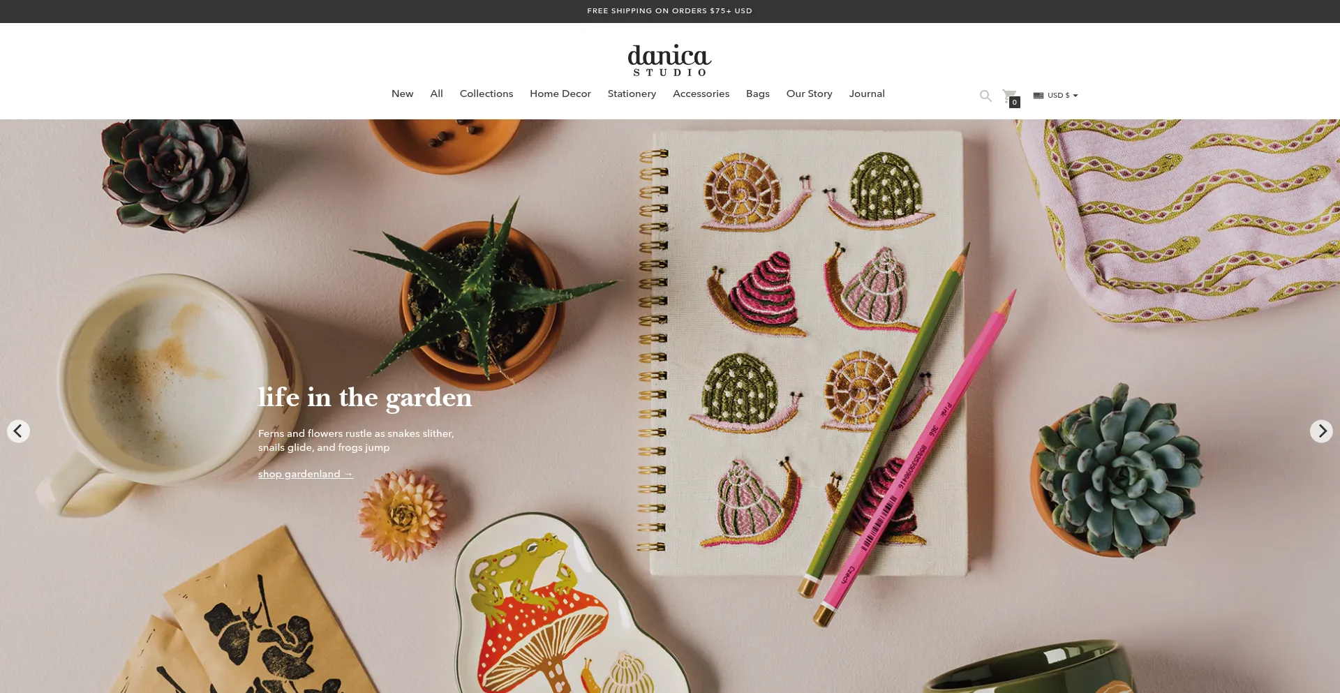 Website screenshot of Danicastudio.com