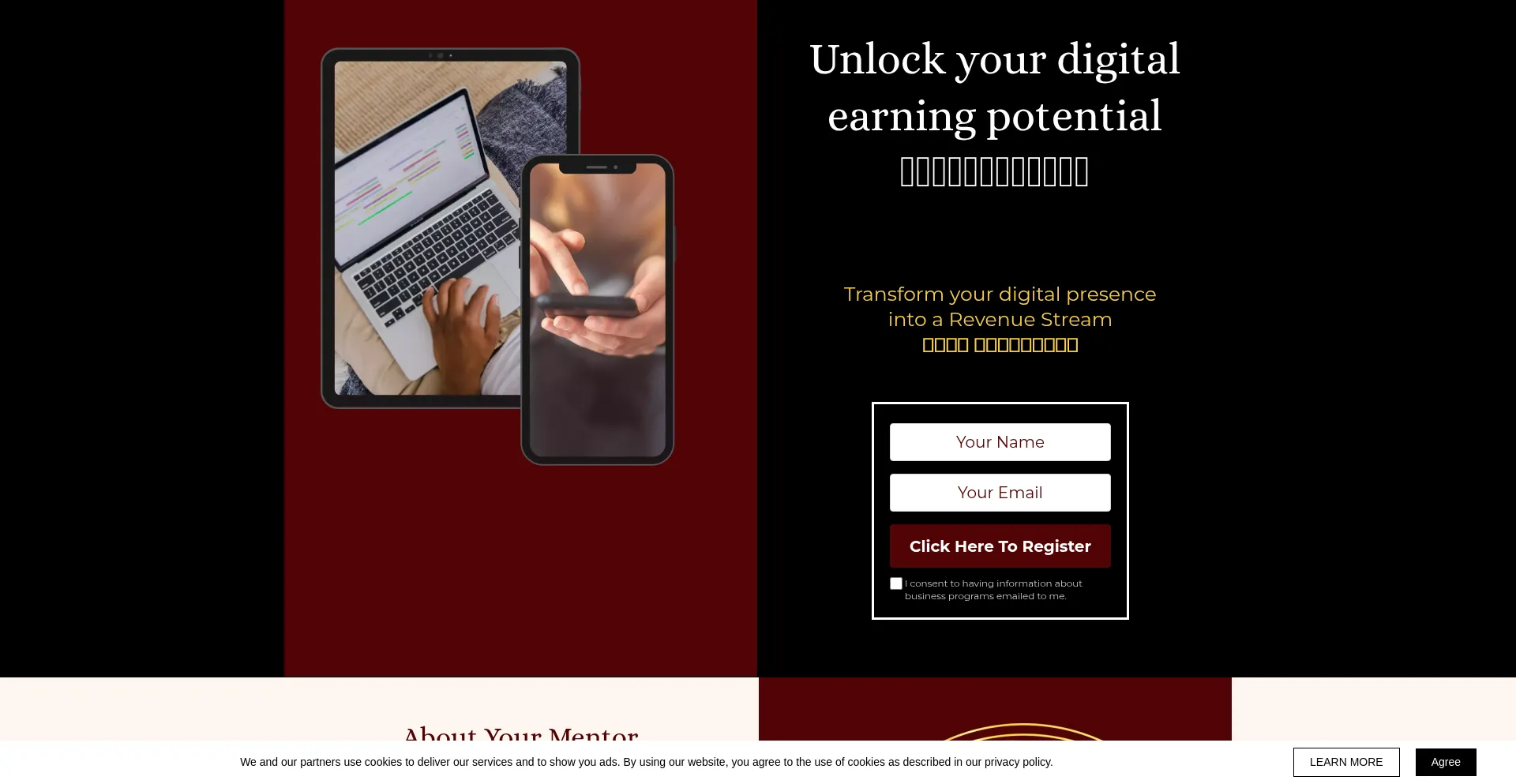 Website screenshot of Danieldongriguo.com