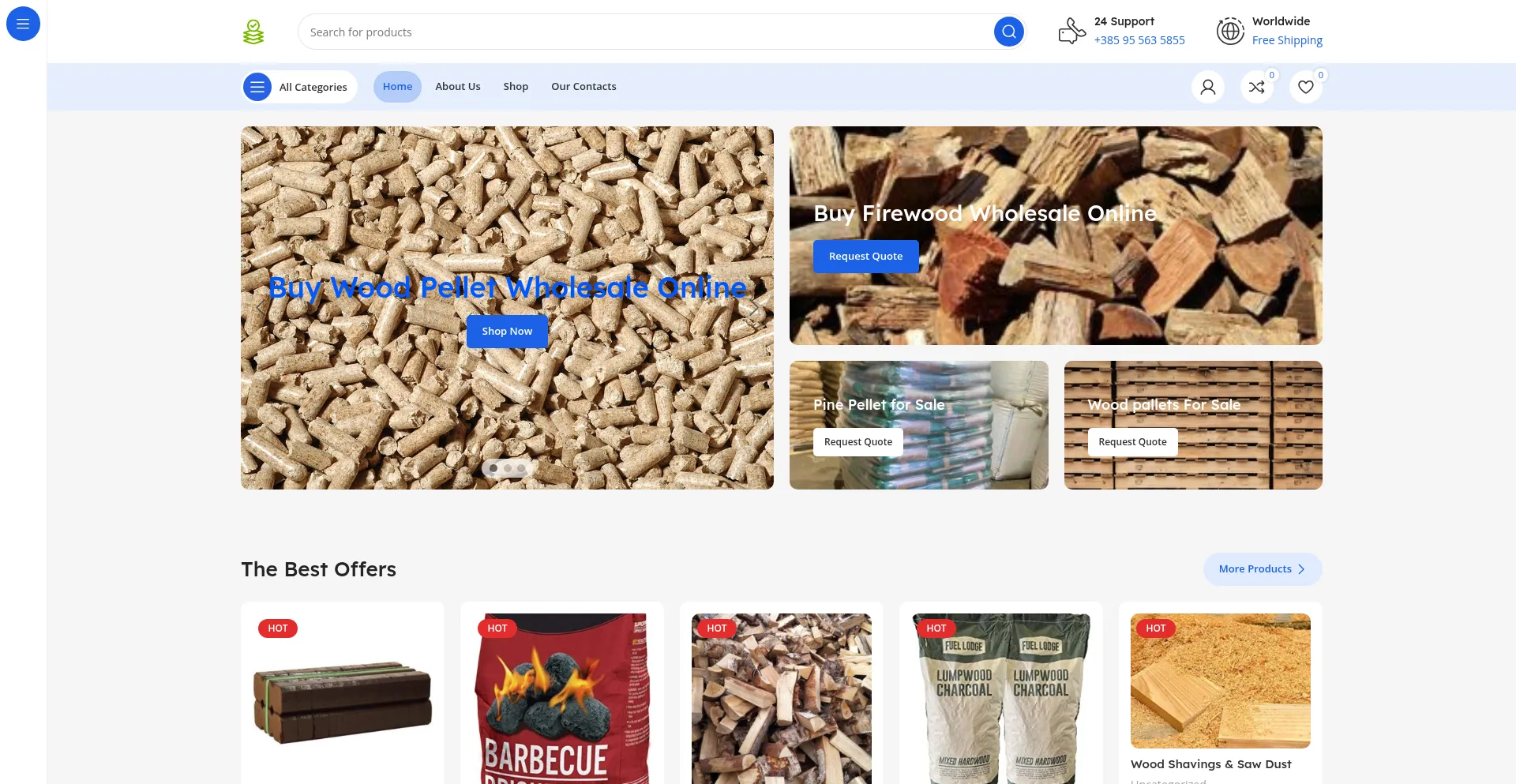 Website screenshot of Dankowoods.com