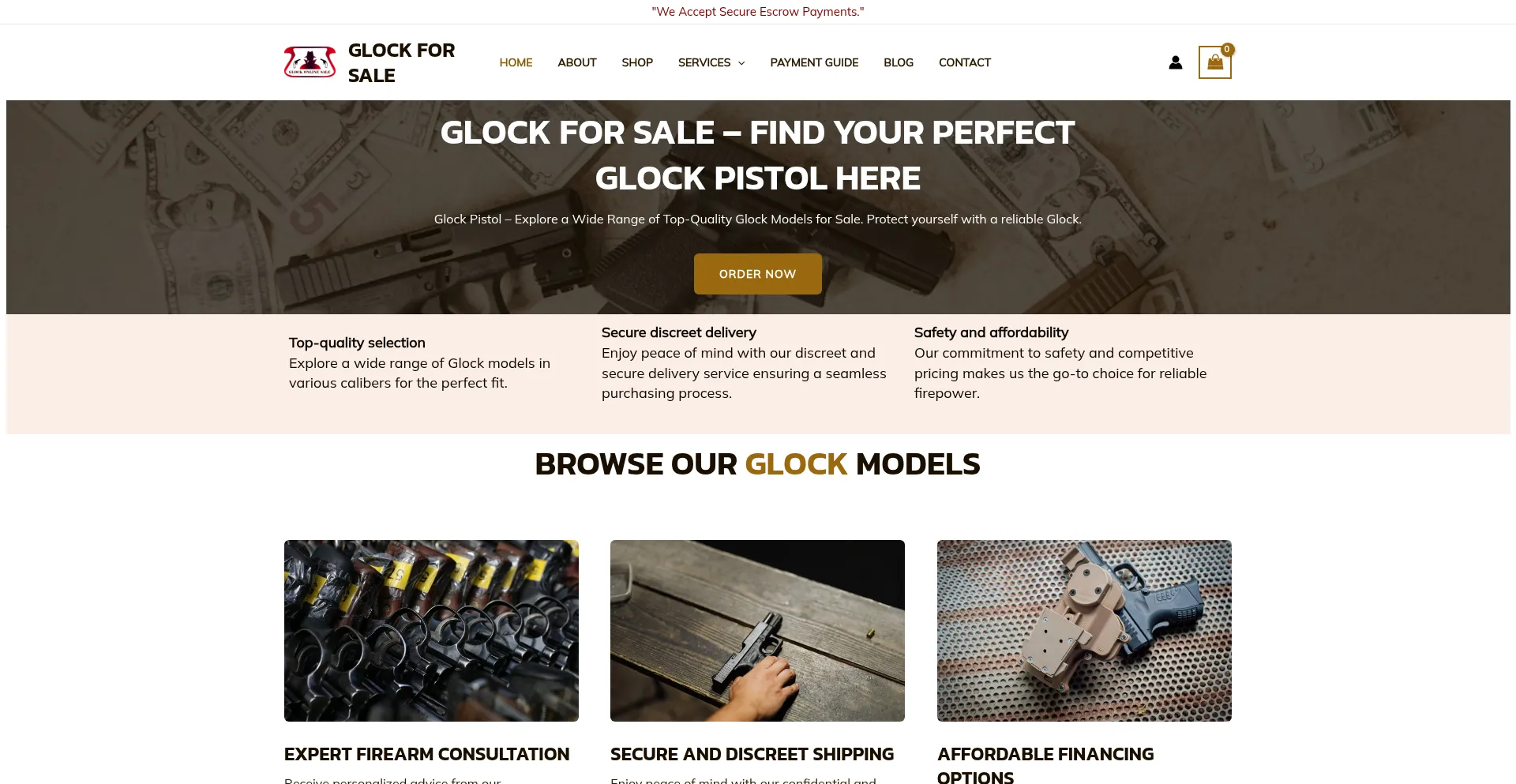Darkpistols.com Screenshot
