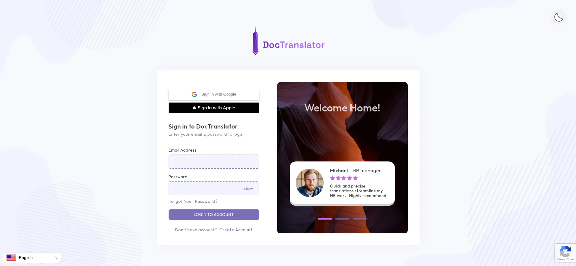 Dashboard.doctranslator.com